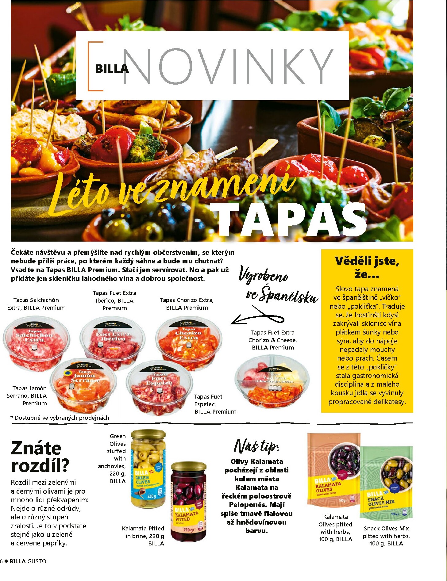 billa - Aktuální Billa - Gusto magazín leták platný od pondělí 01.06.2026 do úterý 30.06.2026 - page: 6