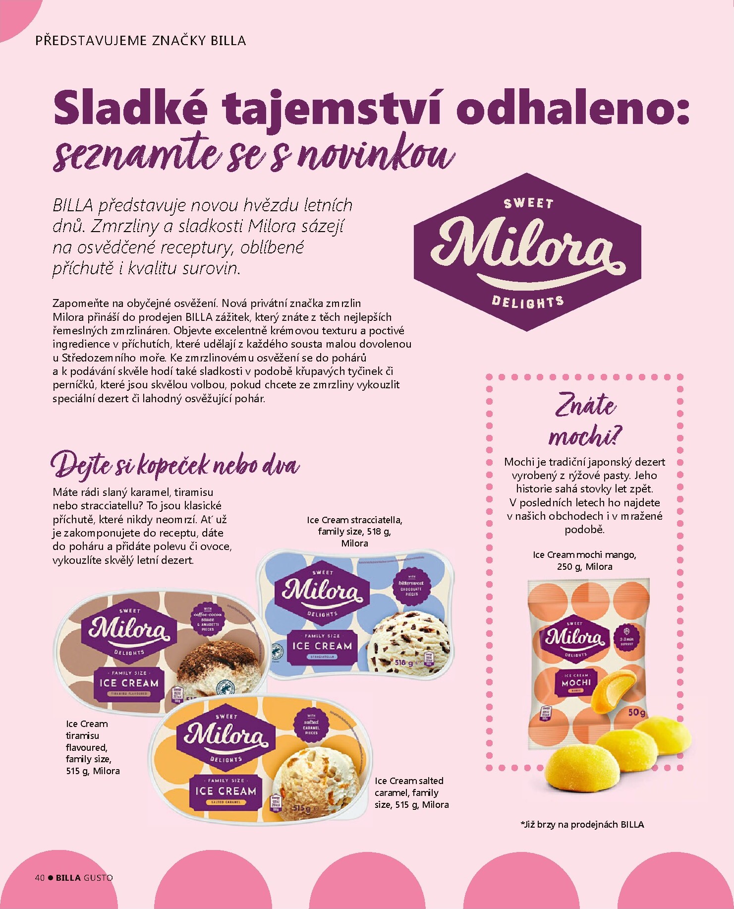 billa - Aktuální Billa - Gusto magazín leták platný od pondělí 01.06.2026 do úterý 30.06.2026 - page: 40