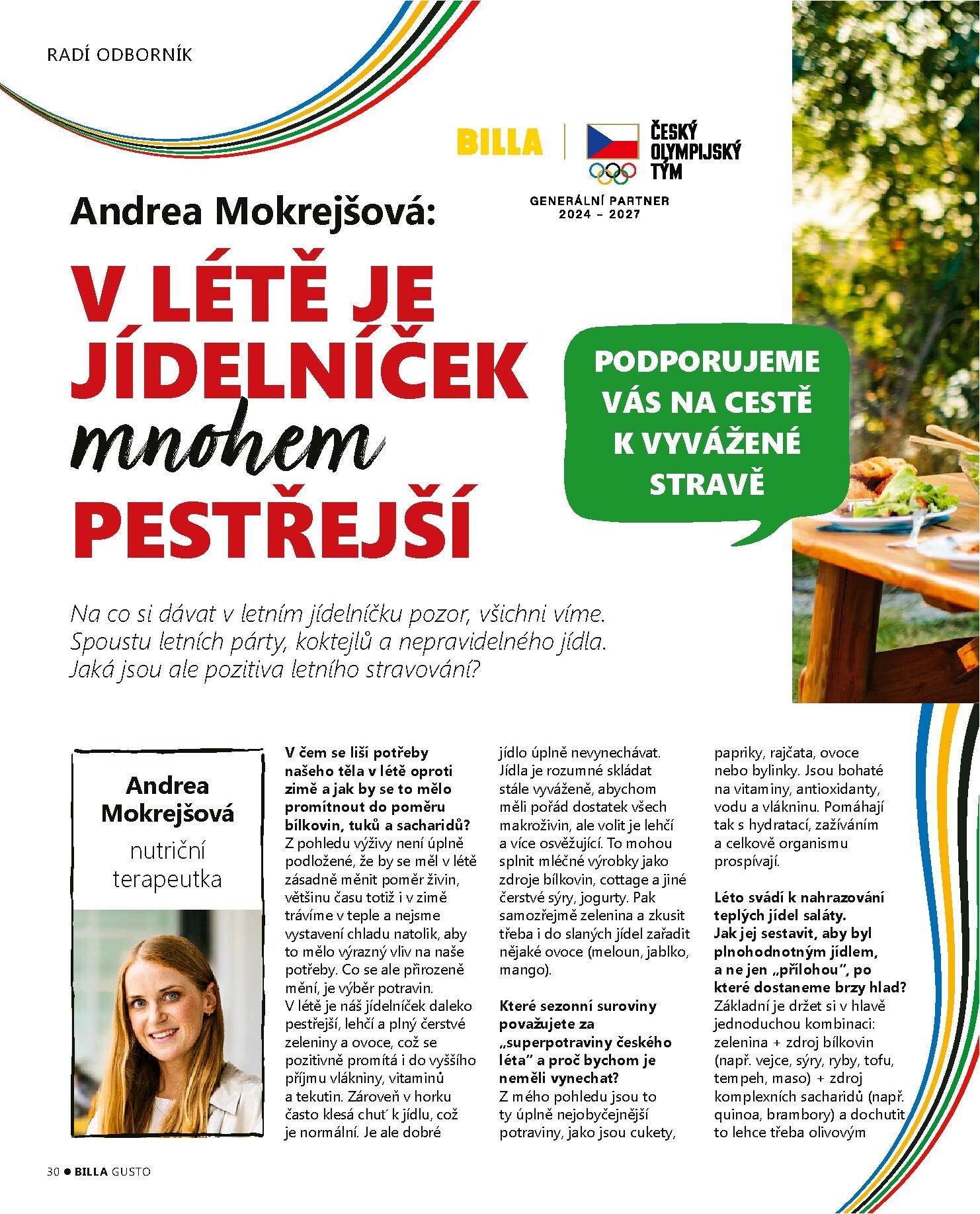 billa - Aktuální Billa - Gusto magazín leták platný od pondělí 01.06.2026 do úterý 30.06.2026 - page: 30