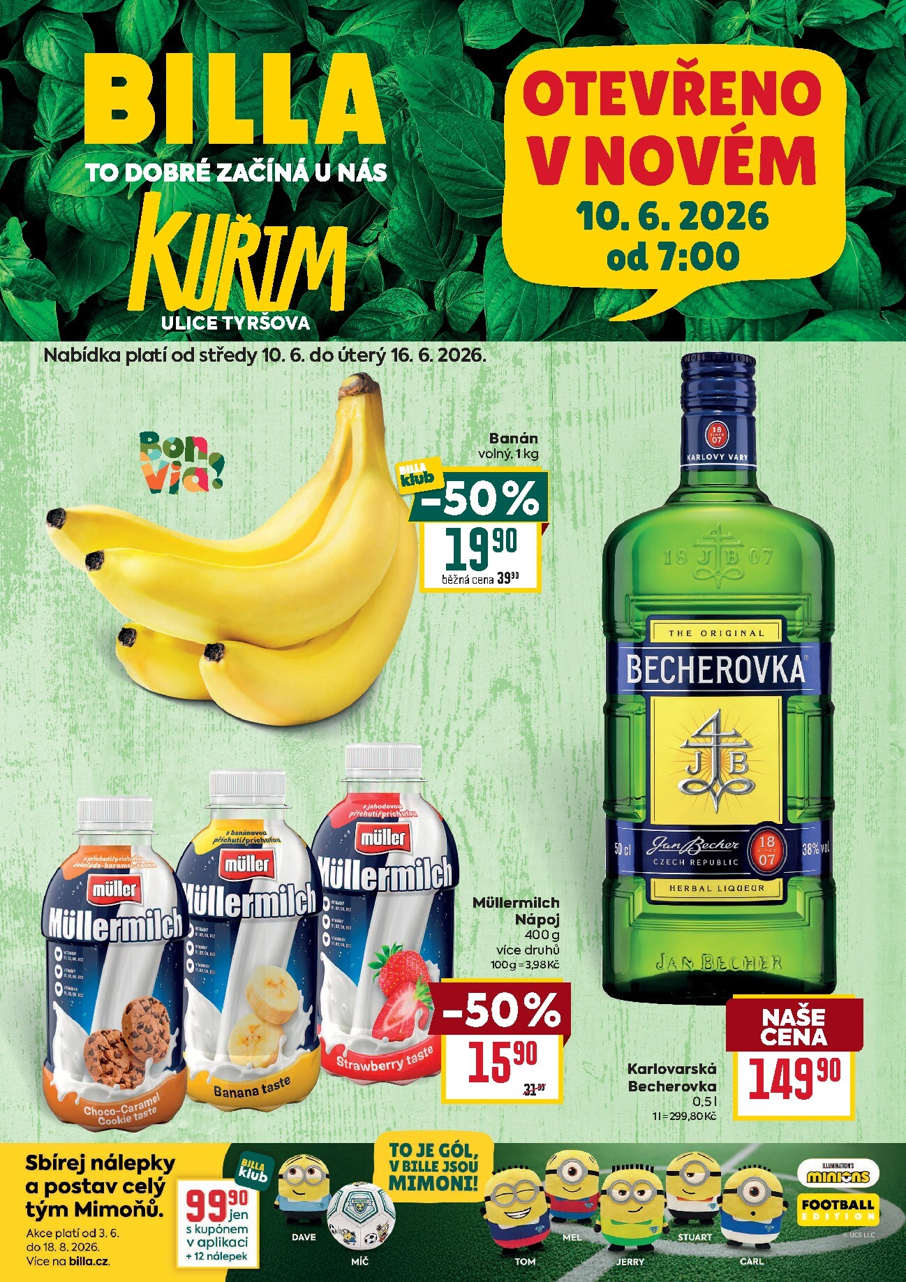 billa - Aktuální Billa - Speciál: Kuřim leták platný od středy 10.06.2026 do úterý 16.06.2026