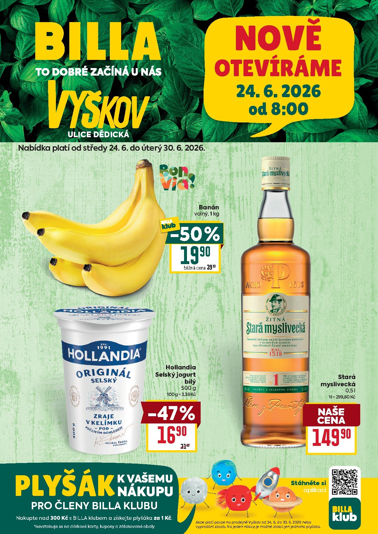 billa - Budoucí Billa - Speciál: Vyškov leták platný od středy 24.06.2026 do úterý 30.06.2026