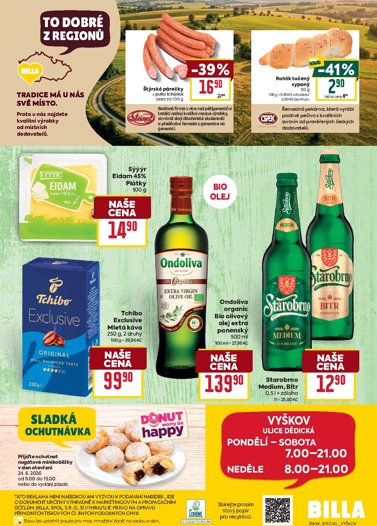 billa - Budoucí Billa - Speciál: Vyškov leták platný od středy 24.06.2026 do úterý 30.06.2026 - page: 4