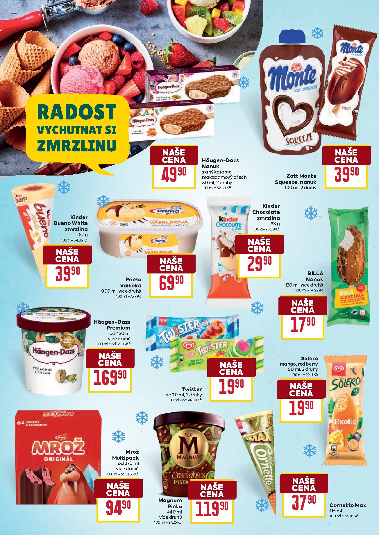 billa - Budoucí Billa - Pestrý výběr chutí na léto leták platný od středy 01.07.2026 do úterý 28.07.2026 - page: 18