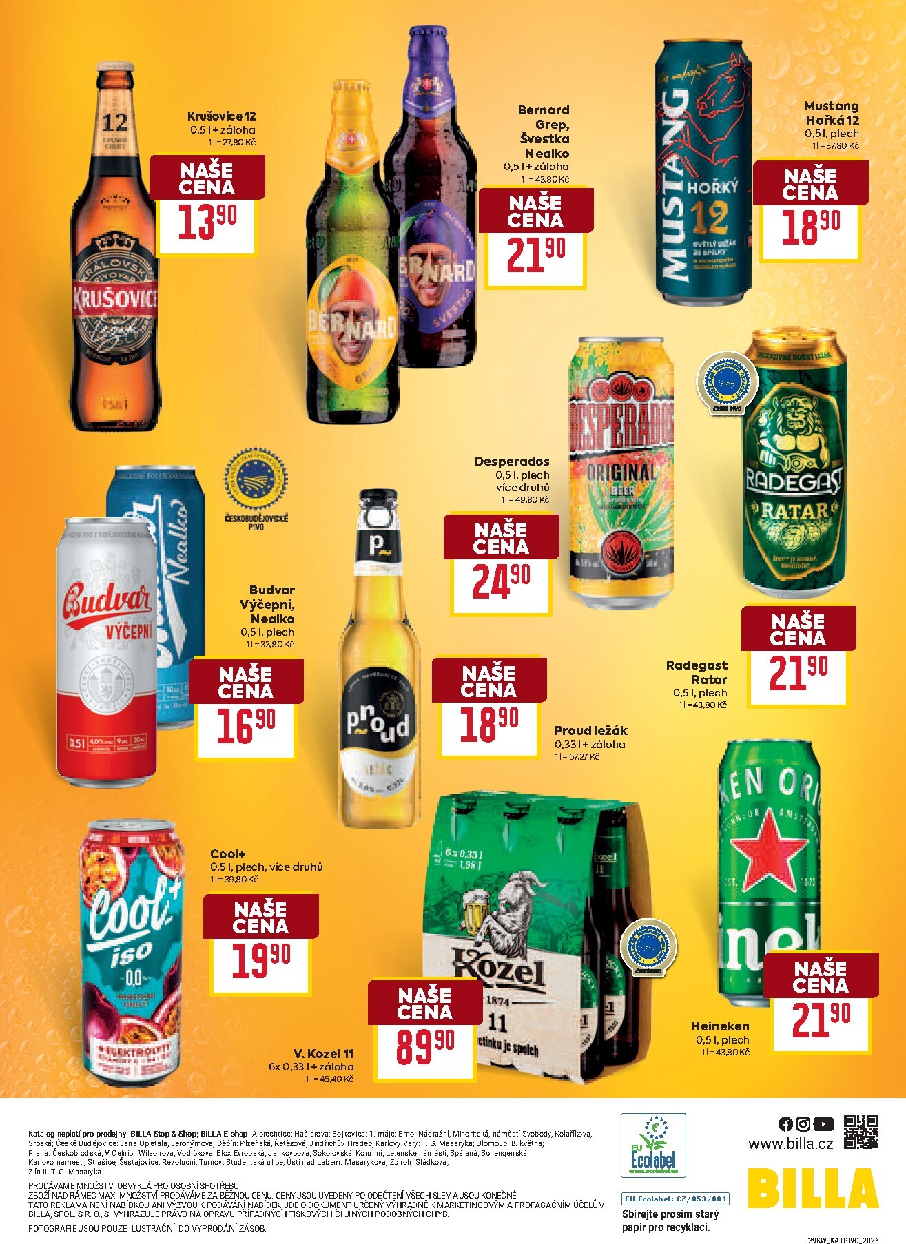 billa - Budoucí Billa - Katalog: Pivo leták platný od středy 15.07.2026 do úterý 29.09.2026 - page: 5