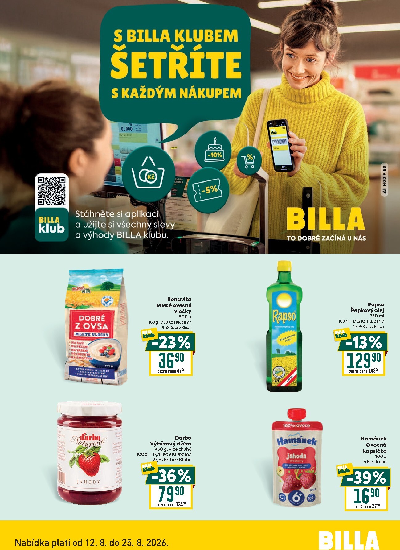 billa - Aktuální Billa - Klub leták platný od středy 12.08.2026 do úterý 25.08.2026 - page: 2