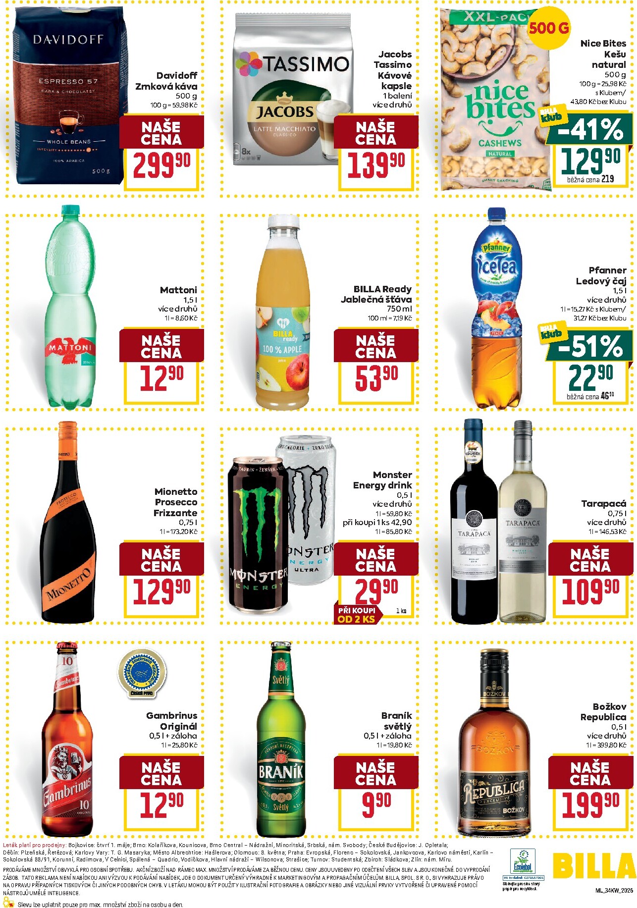 billa - Aktuální Billa - Malý leták leták platný od středy 19.08.2026 do úterý 25.08.2026 - page: 6