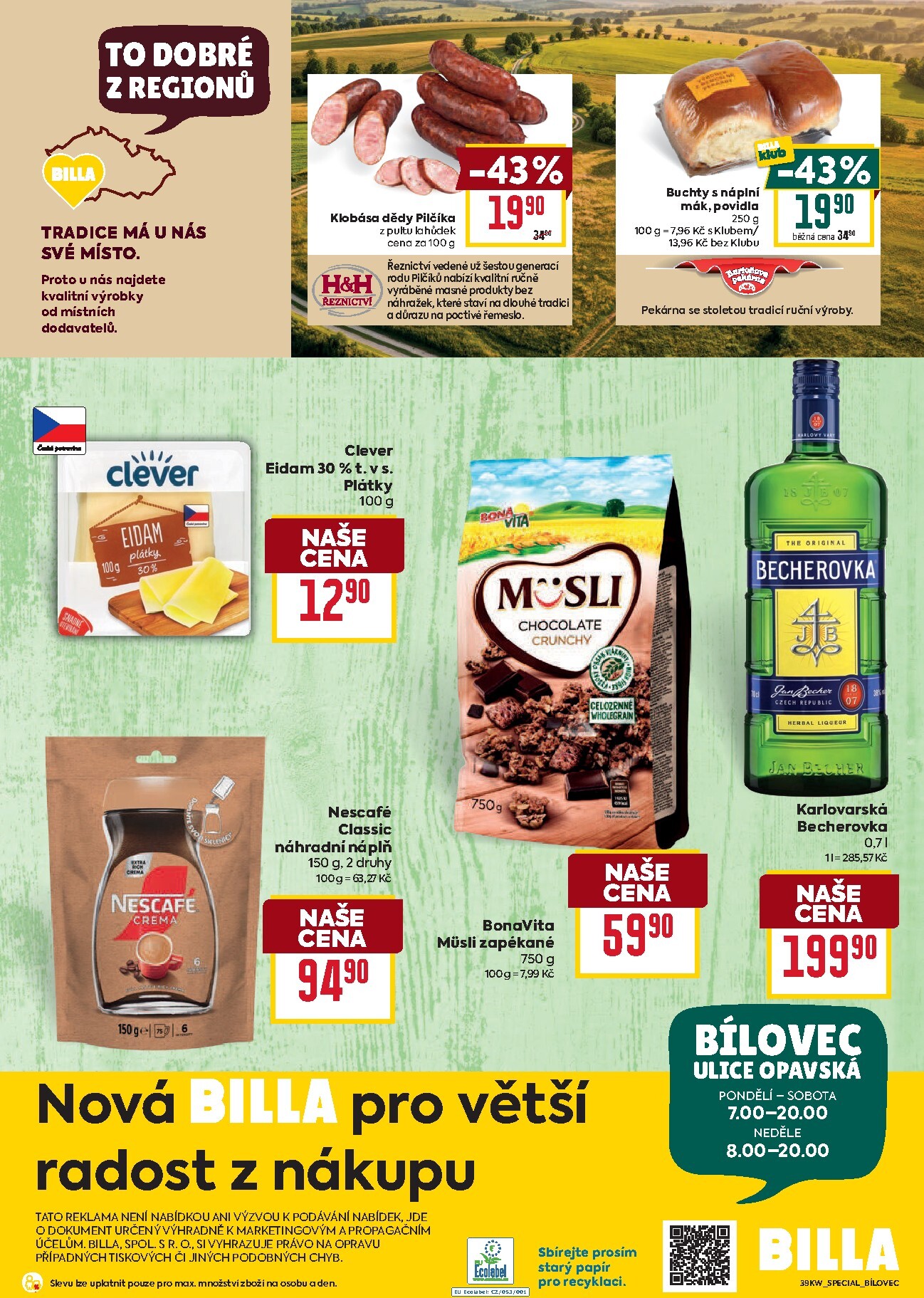 billa - Budoucí Billa - Bílovec leták platný od středy 23.09.2026 do úterý 29.09.2026 - page: 2