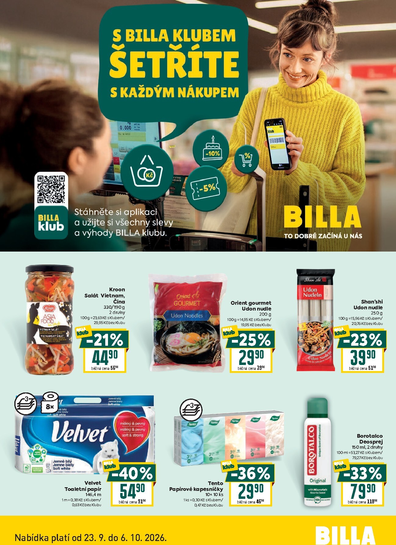 billa - Aktuální Billa - Klub leták platný od středy 23.09.2026 do úterý 06.10.2026 - page: 2