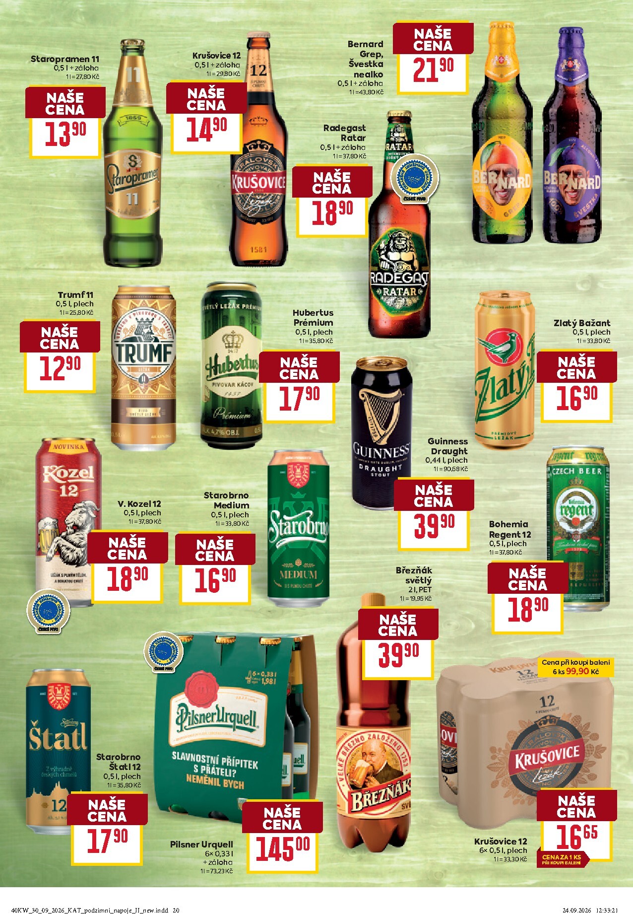 billa - Aktuální Billa - Katalog: Podzimní nápoje leták platný od středy 30.09.2026 do úterý 20.10.2026 - page: 20
