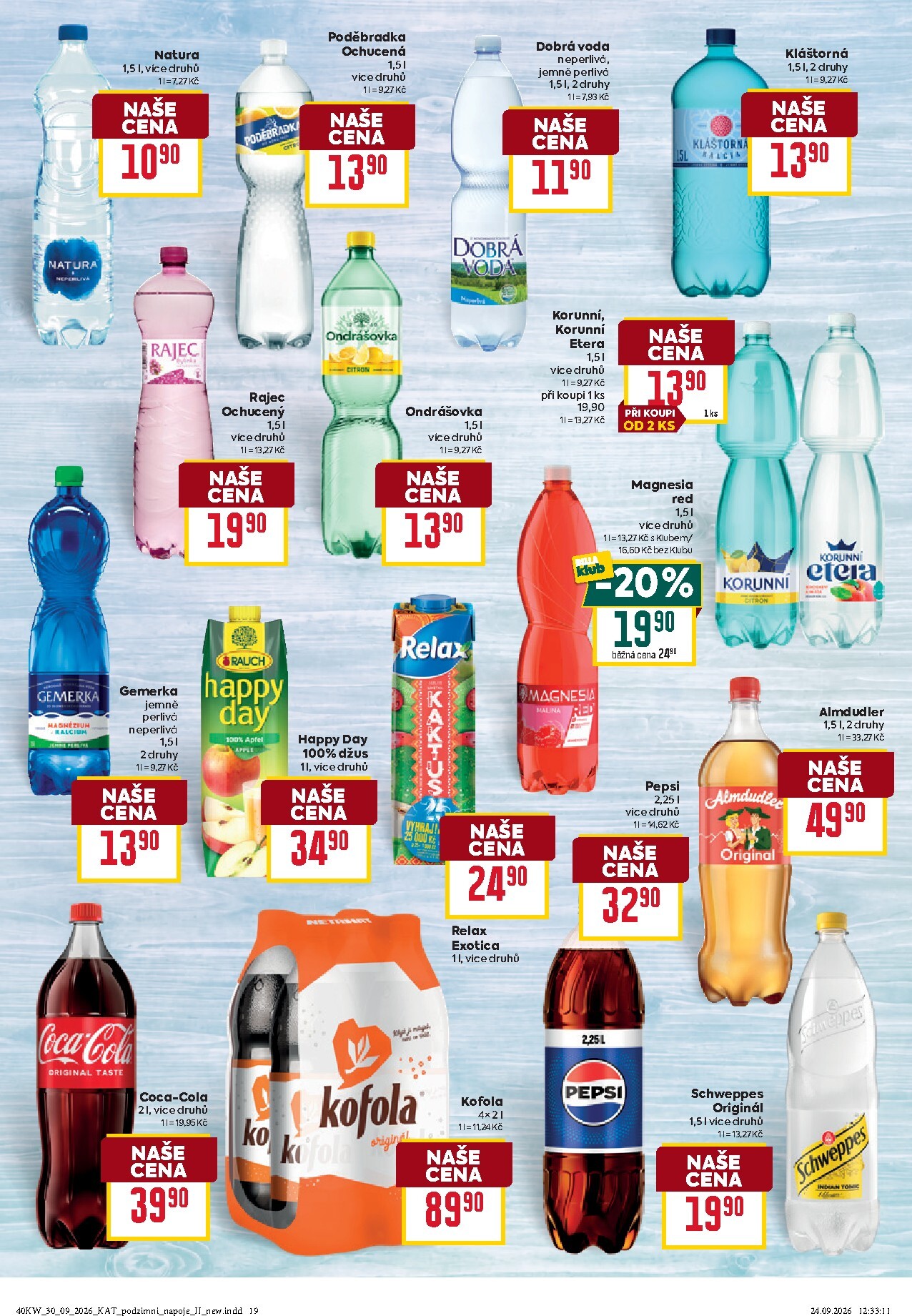 billa - Aktuální Billa - Katalog: Podzimní nápoje leták platný od středy 30.09.2026 do úterý 20.10.2026 - page: 19