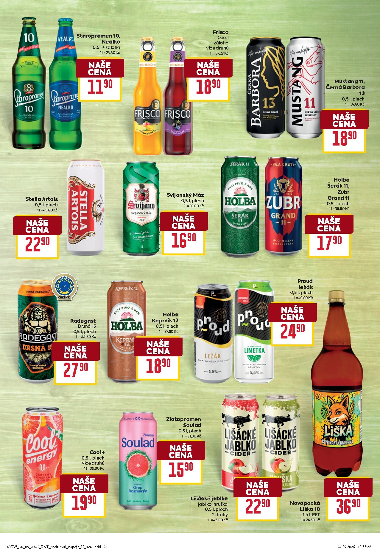 billa - Aktuální Billa - Katalog: Podzimní nápoje leták platný od středy 30.09.2026 do úterý 20.10.2026 - page: 21