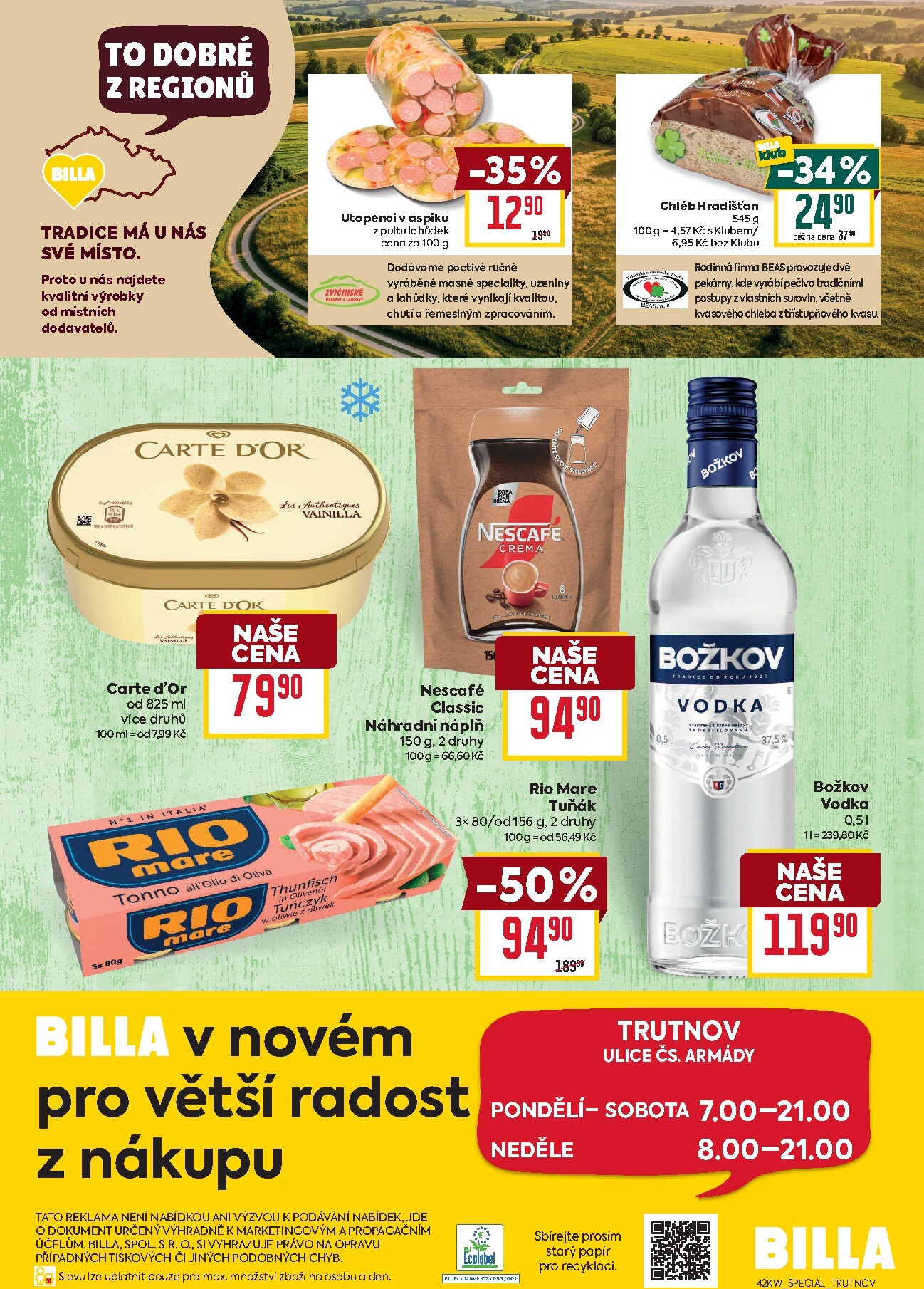 billa - Budoucí Billa - Speciál: Trutnov leták platný od středy 14.10.2026 do úterý 20.10.2026 - page: 2