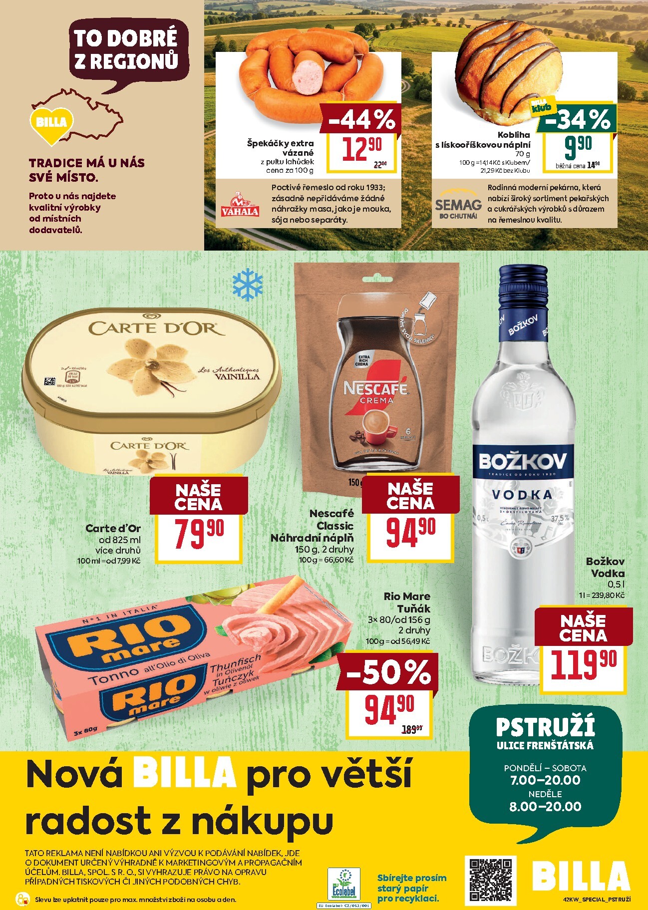 billa - Budoucí Billa - Pstruží leták platný od středy 14.10.2026 do úterý 20.10.2026 - page: 2