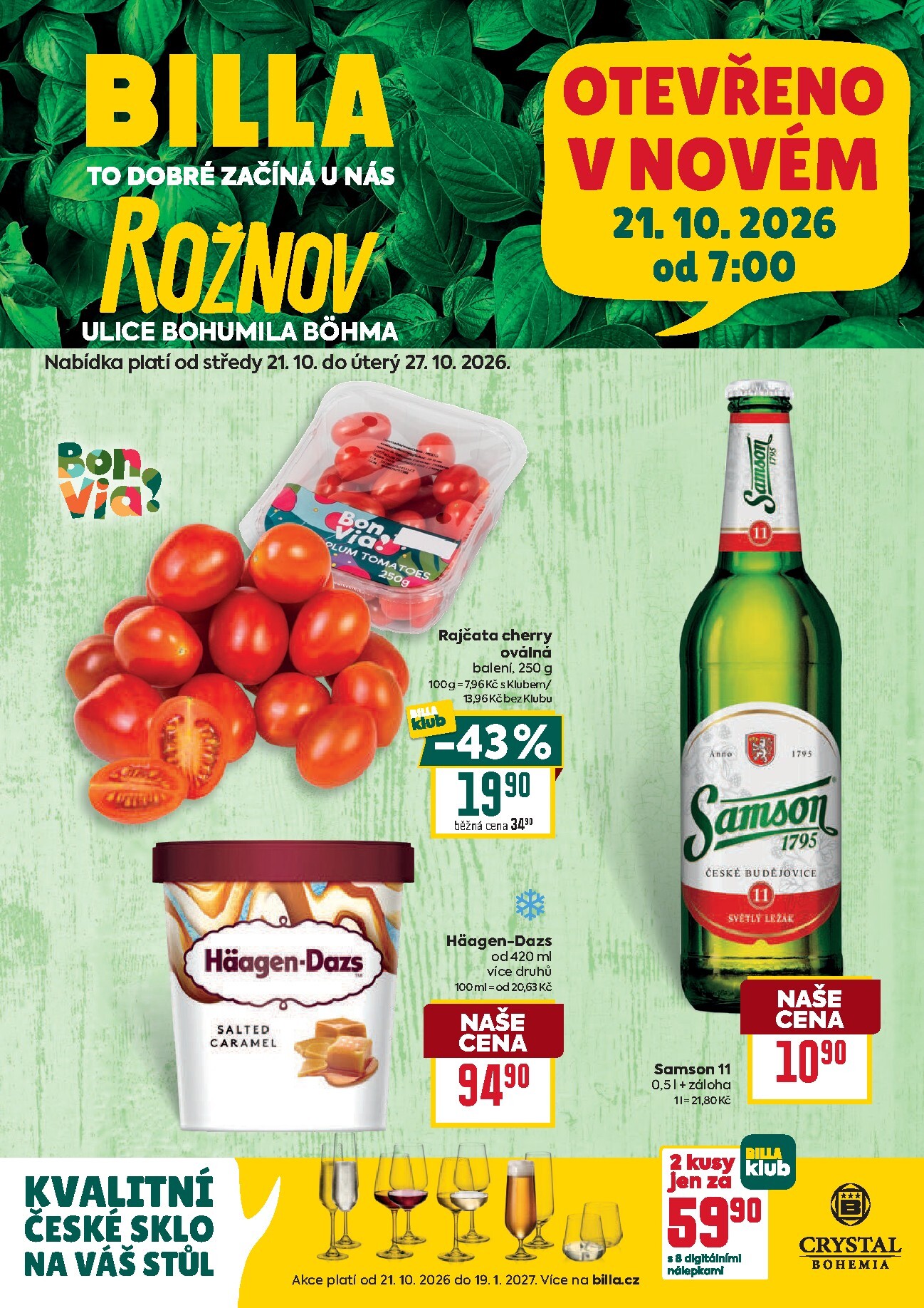 billa - Budoucí Billa - Speciál: České Budějovice leták platný od středy 21.10.2026 do úterý 27.10.2026