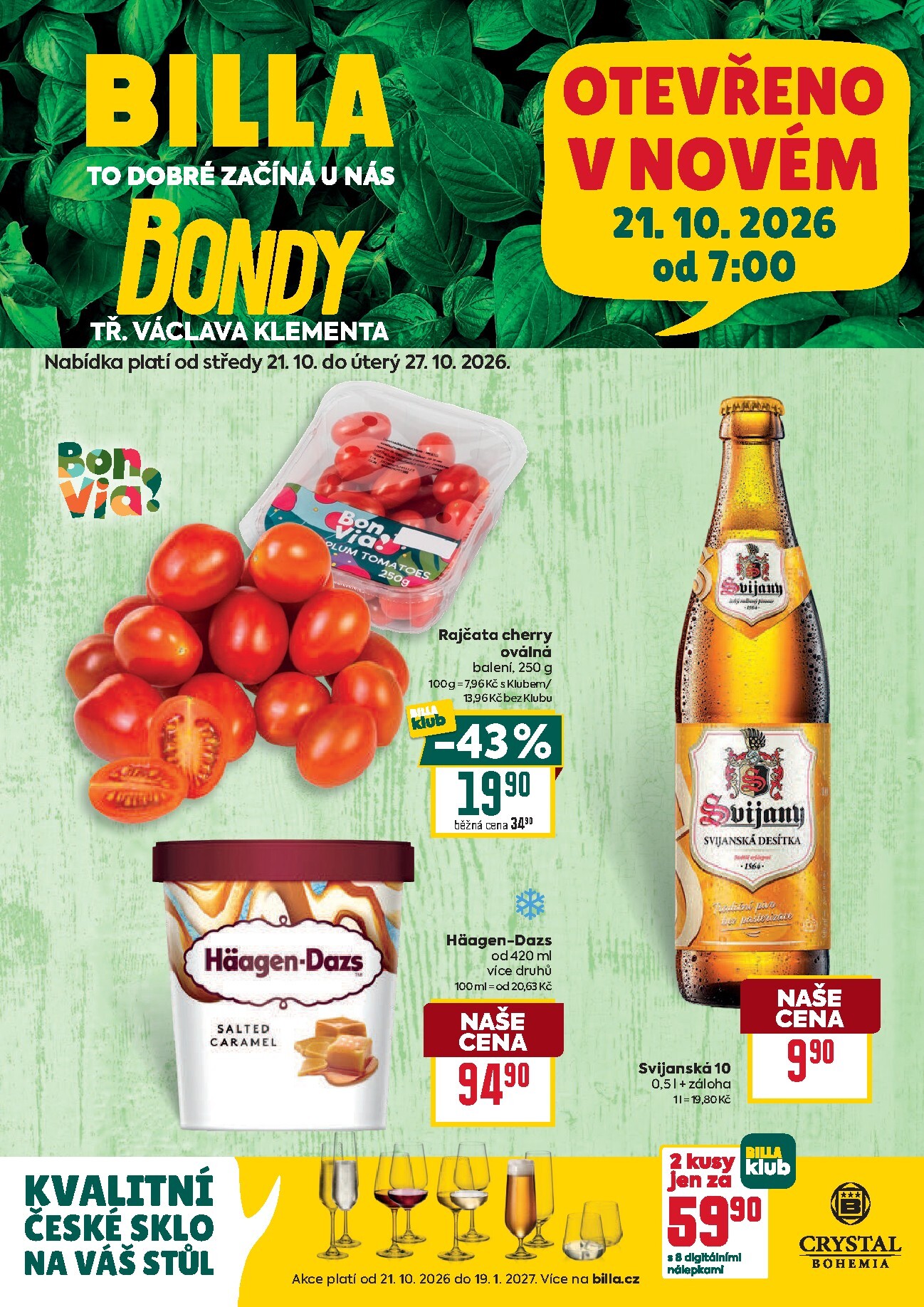 billa - Budoucí Billa - Speciál: Mladá Boleslav leták platný od středy 21.10.2026 do úterý 27.10.2026
