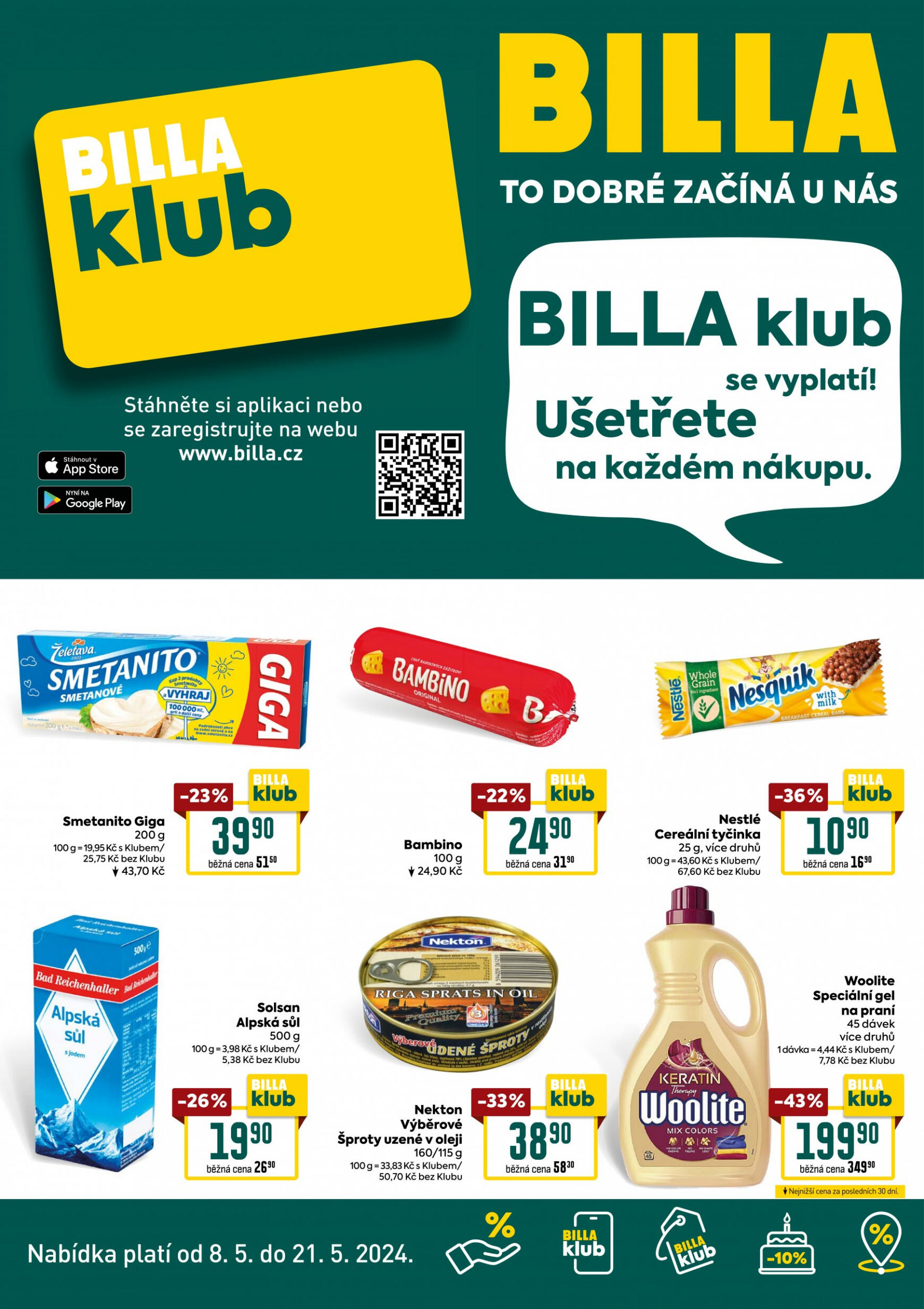 billa - Leták Billa - Leták BILLA klub aktuální 08.05. - 21.05.