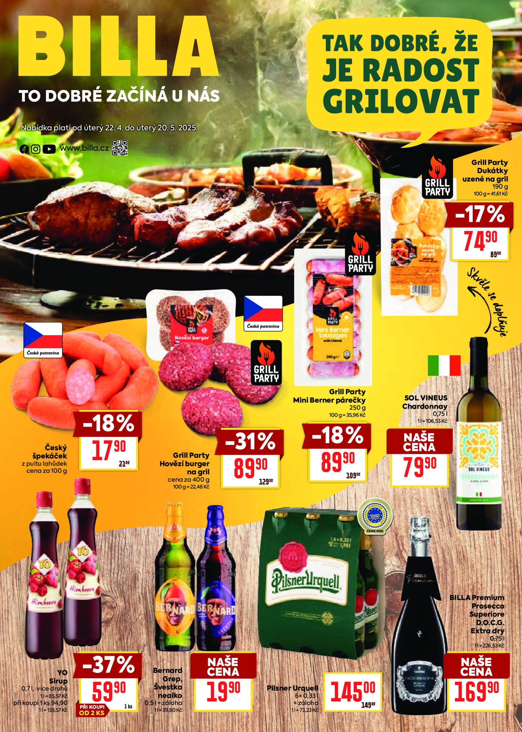 billa - Leták Billa - Gril od 22.04. do 20.05.