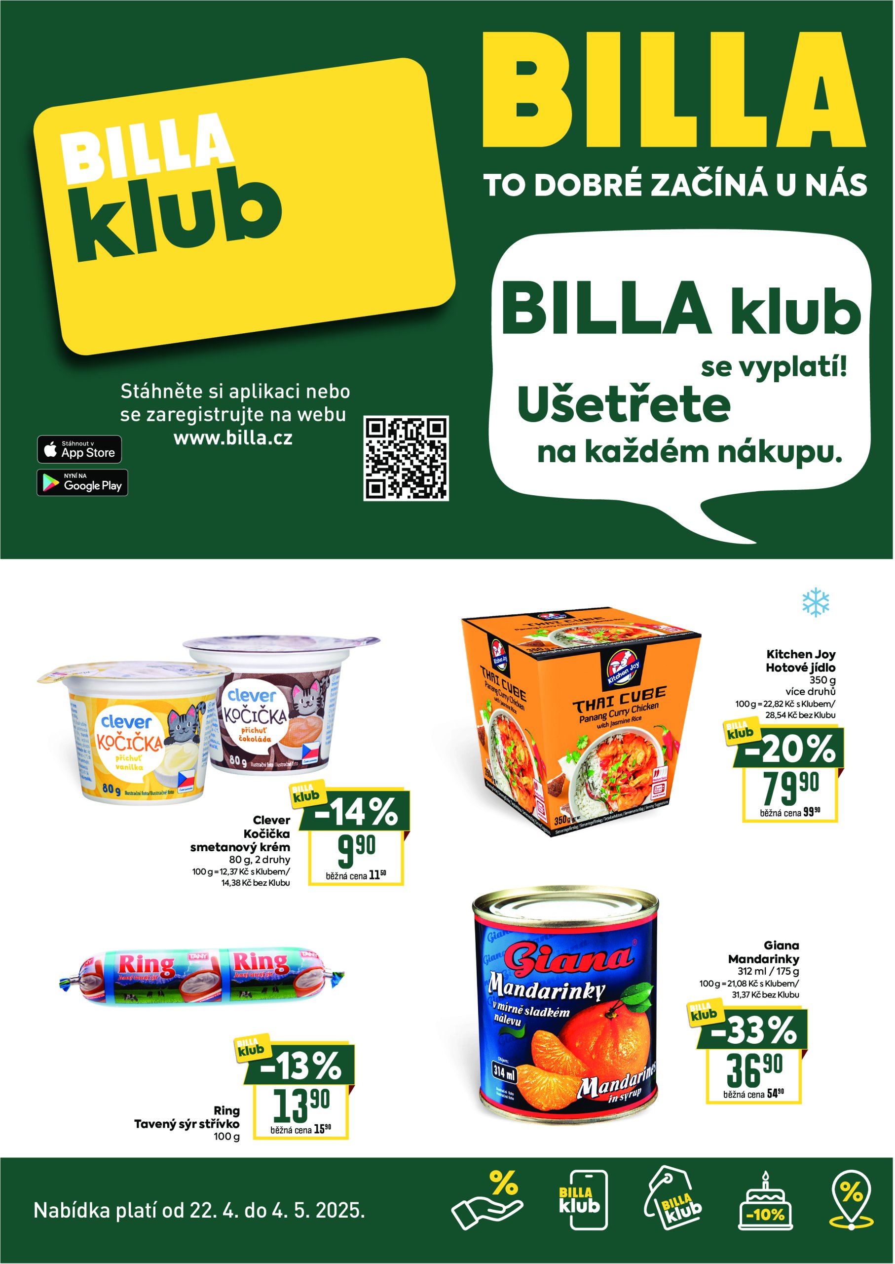 billa - Leták Billa - Klub od 22.04. do 04.05.