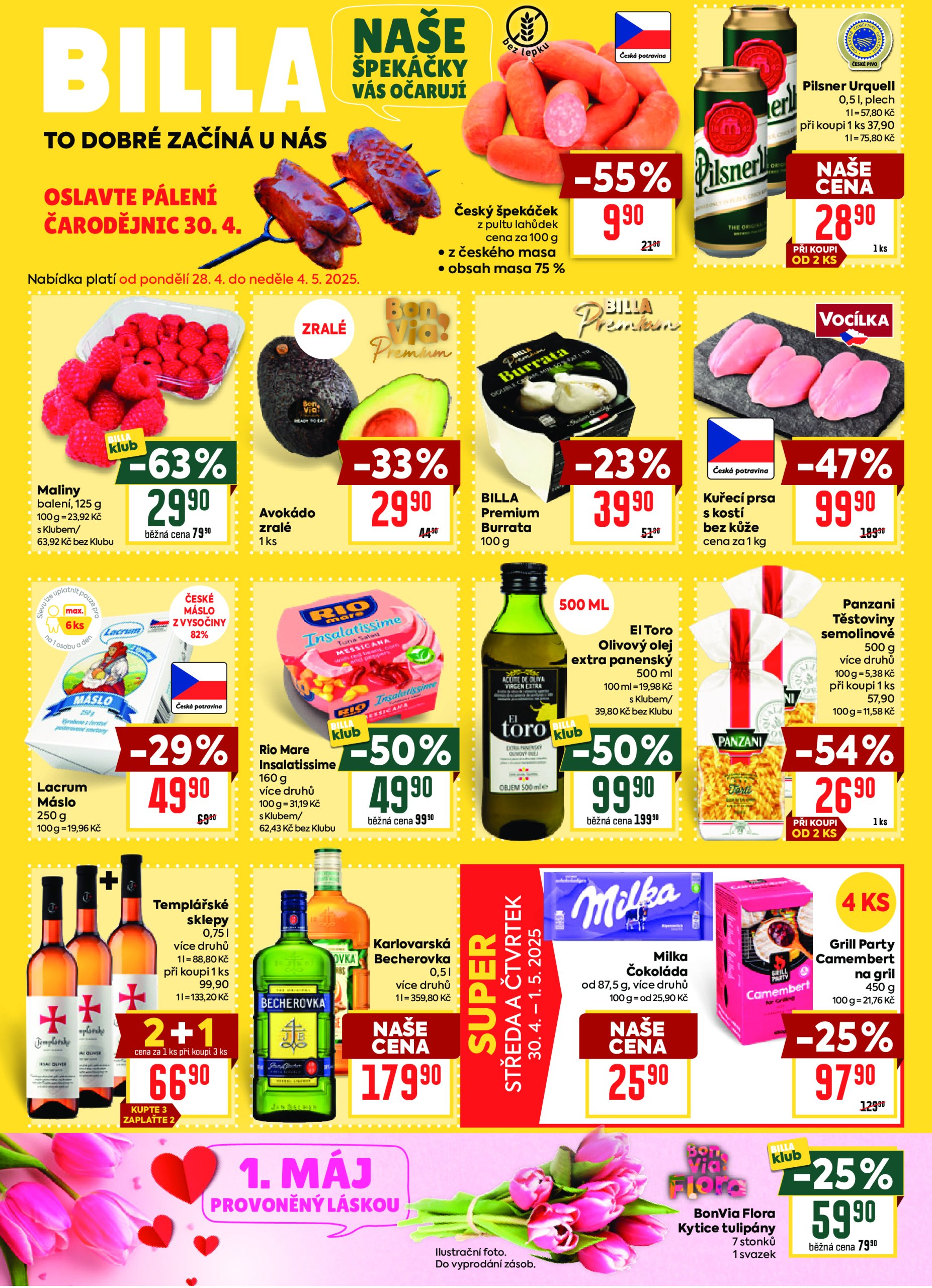 billa - Leták Billa od 28.04. do 04.05.