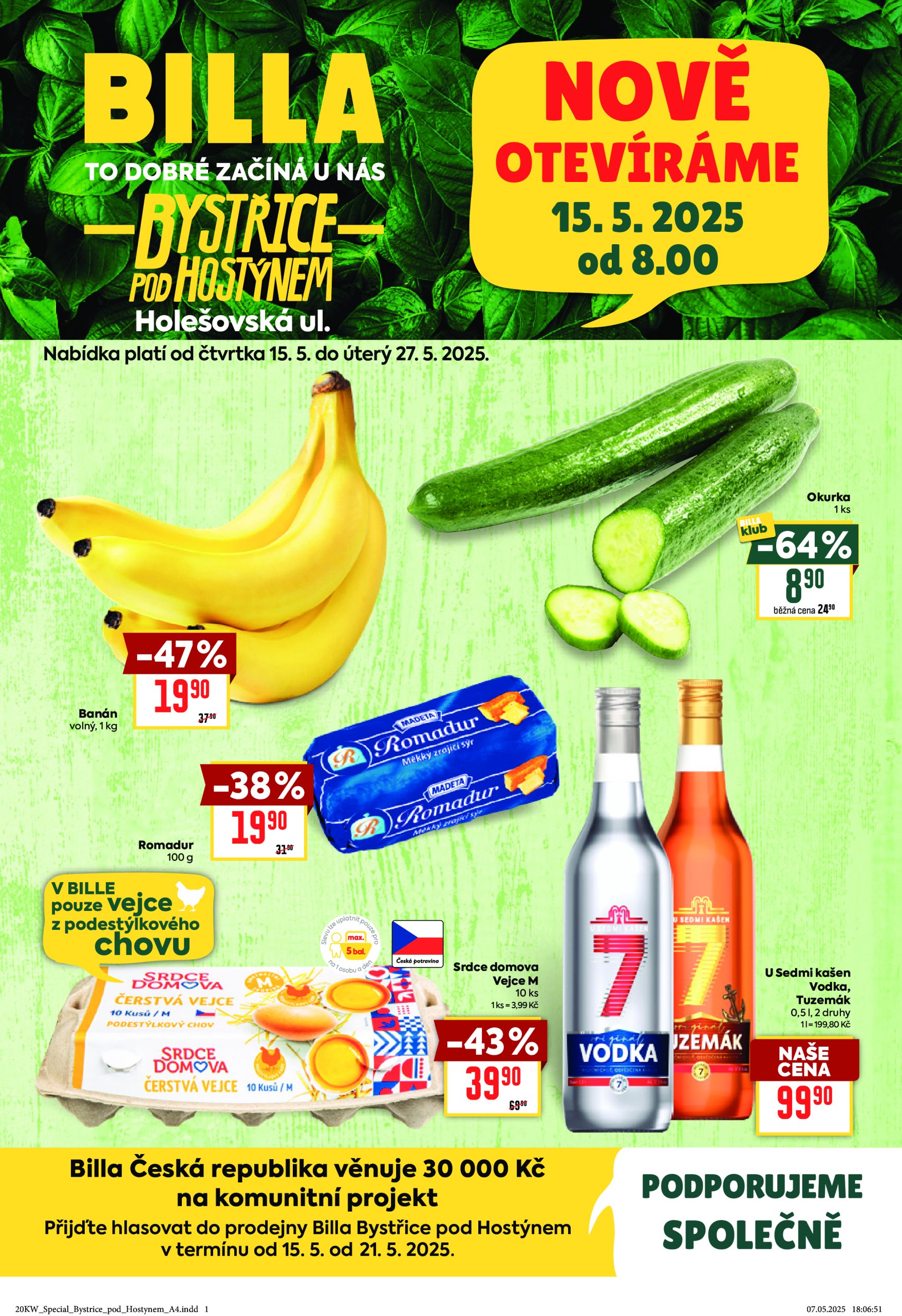 billa - Leták Billa - Bystřice pod Hostýnem od 15.05. do 27.05. - page: 1
