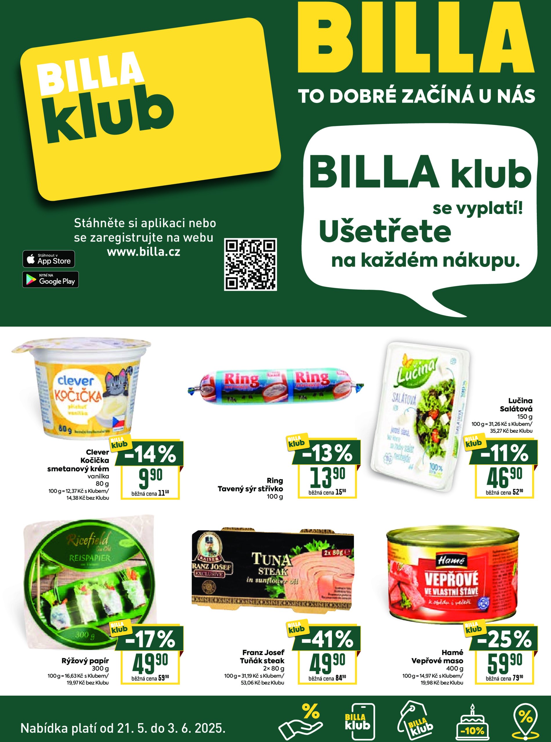 billa - Leták Billa - Leták BILLA klub od 21.05. do 03.06.