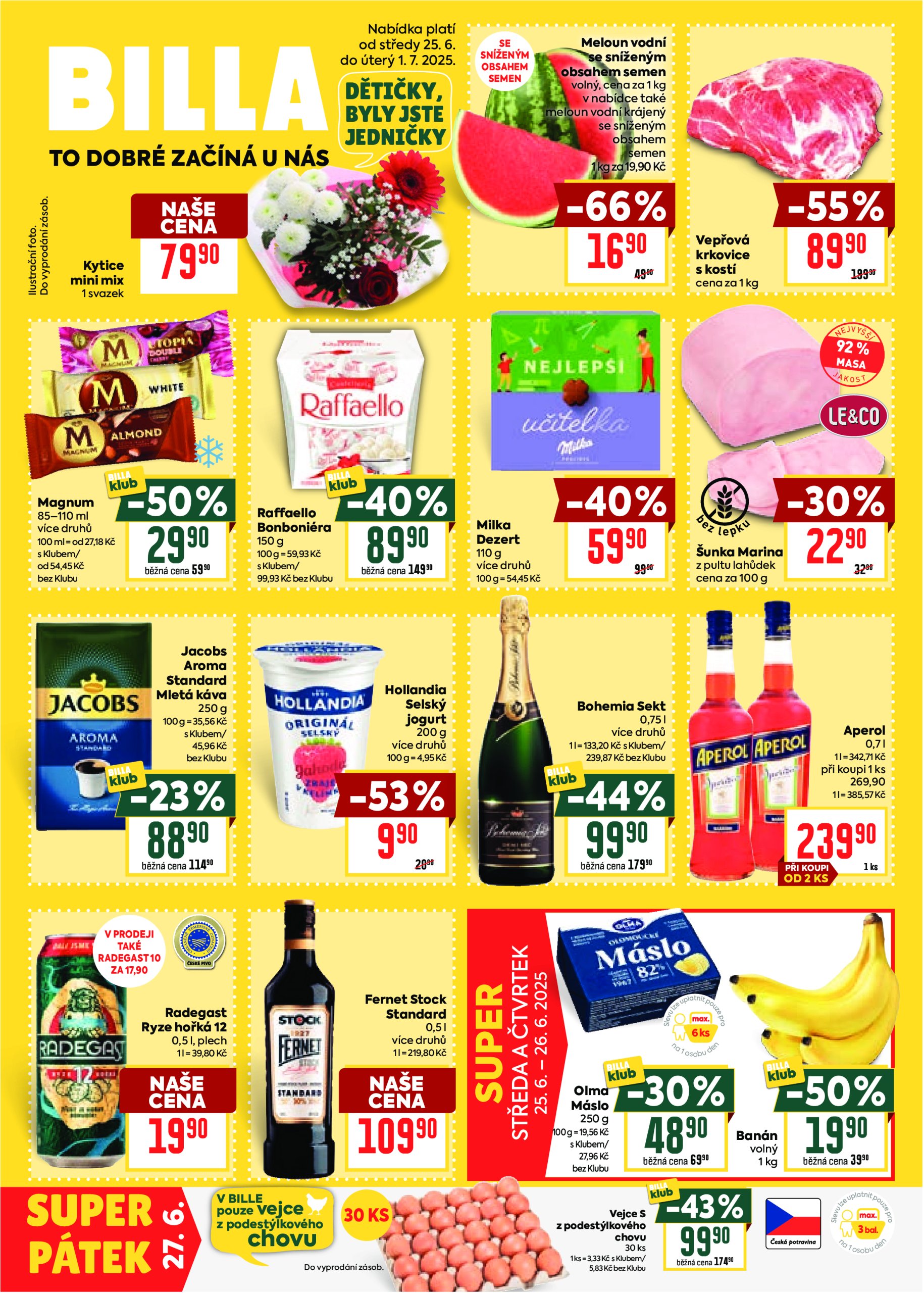 billa - Leták Billa - Malý leták od 25.06. do 01.07.