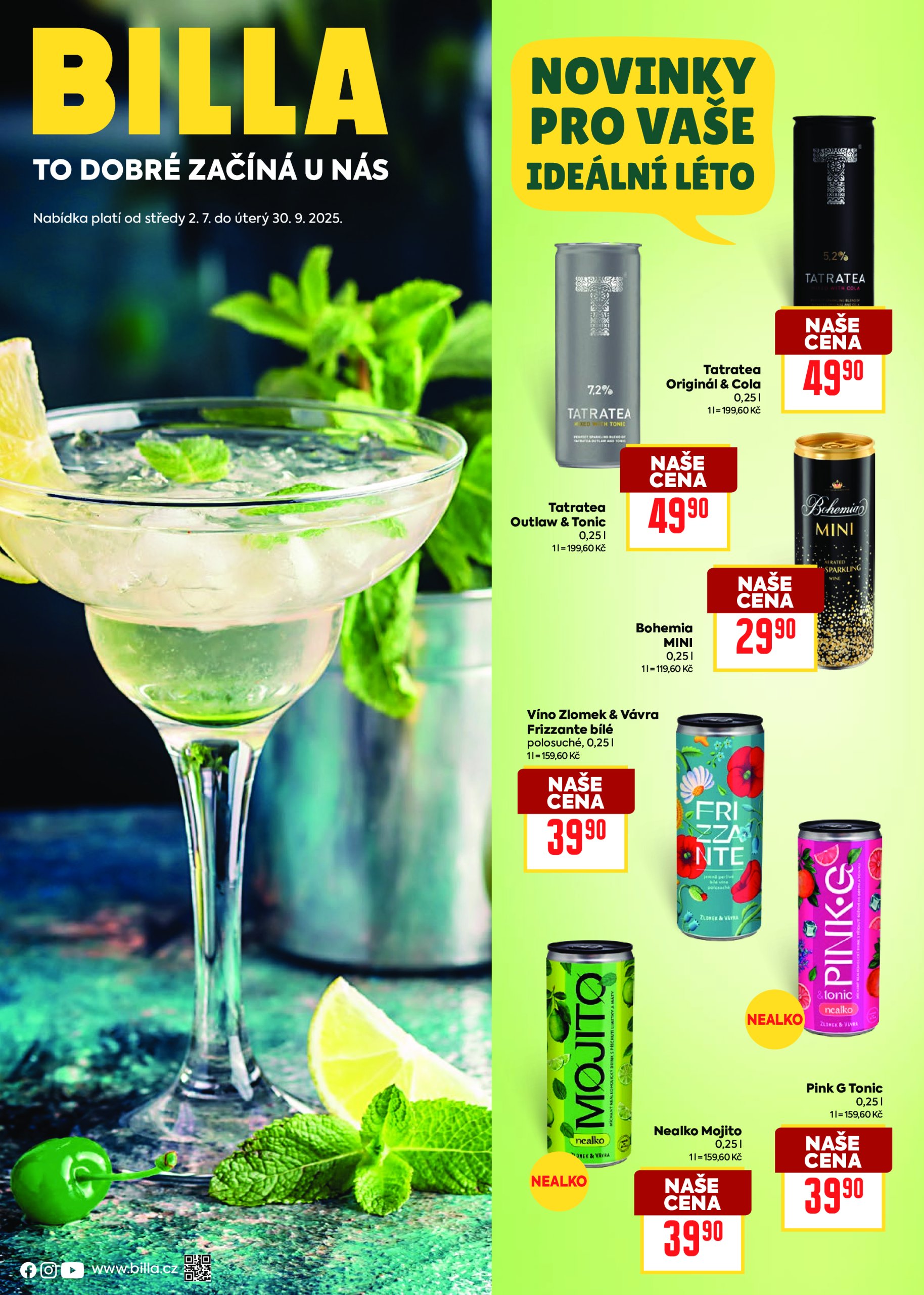 billa - Leták Billa - Katalog: Alko novinky od 02.07. do 30.09.