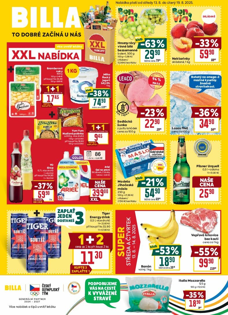 billa - Leták Billa od 13.08. do 19.08.