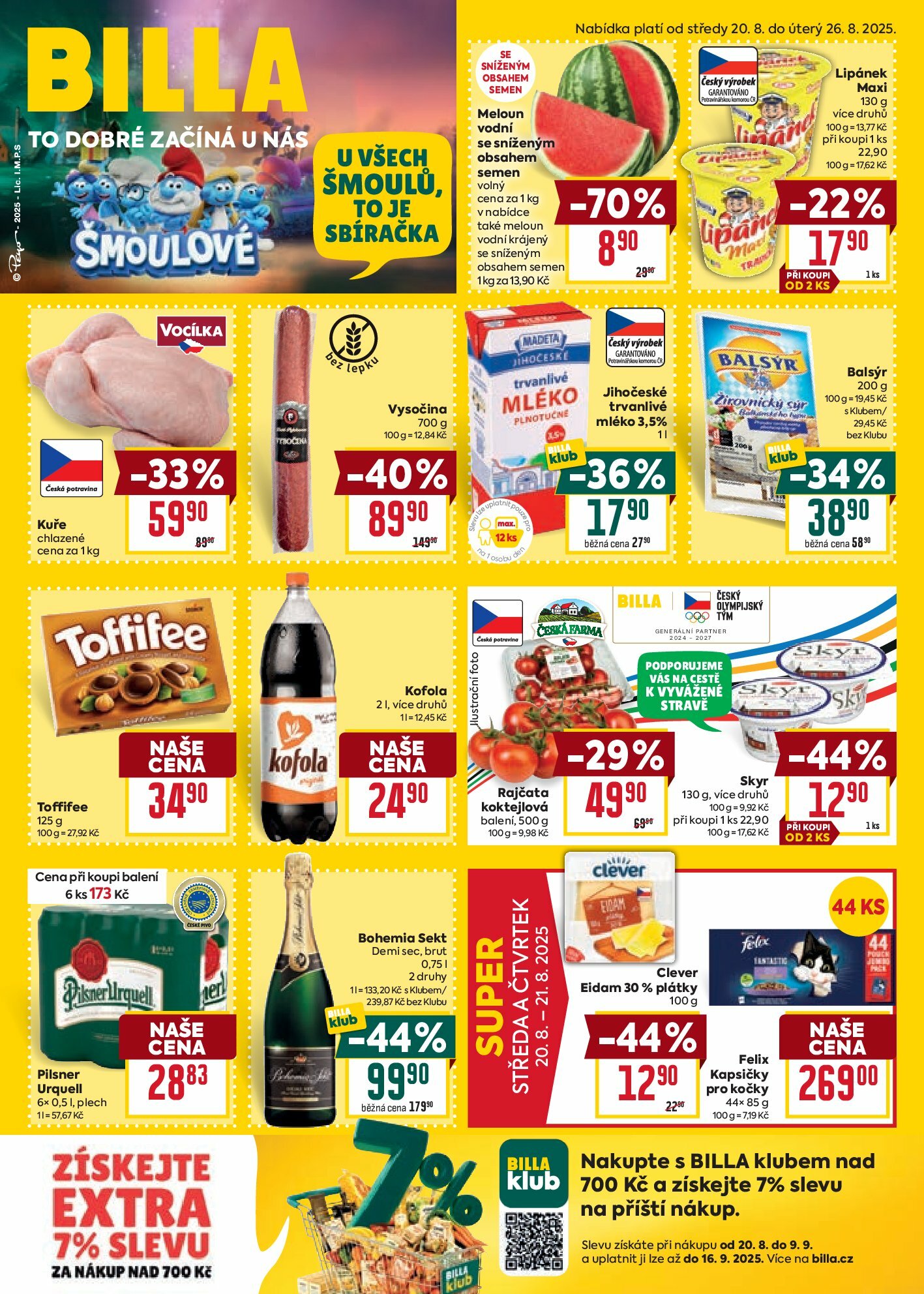 billa - Leták Billa od 20.08. do 26.08.