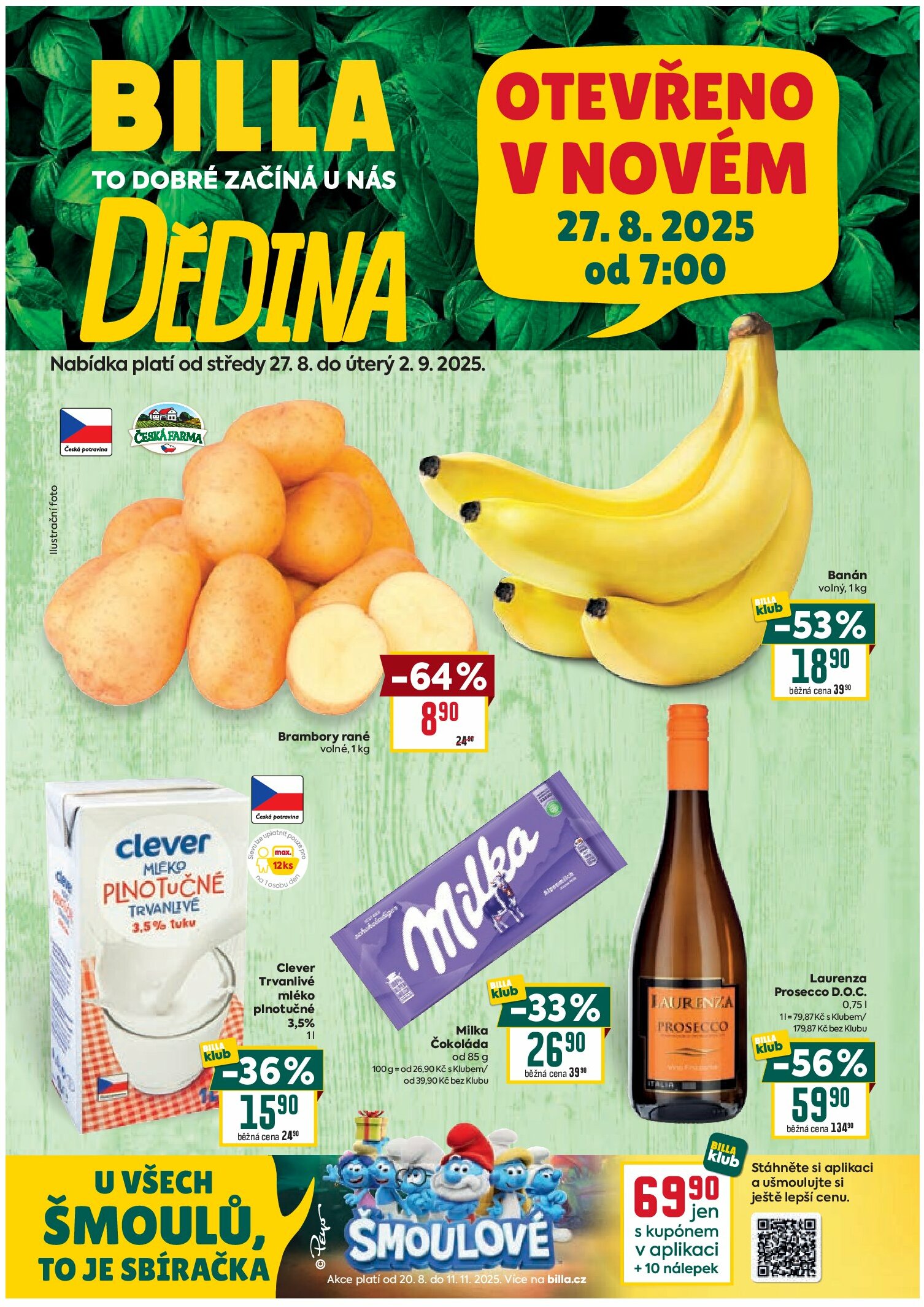 billa - Leták Billa - Dědina od 27.08. do 02.09.