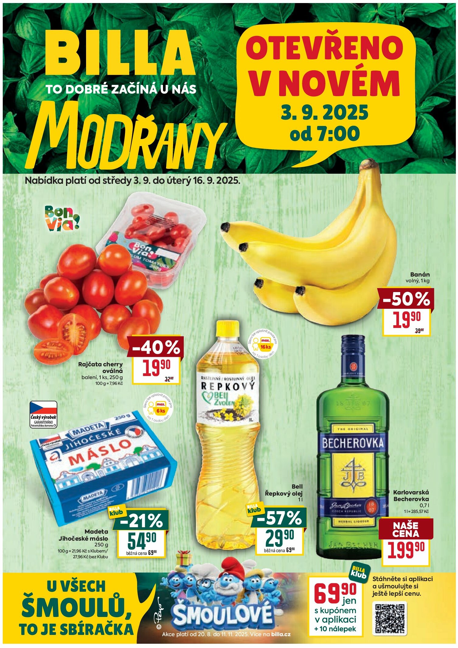 billa - Leták Billa - Modřany od 03.09. do 16.09.
