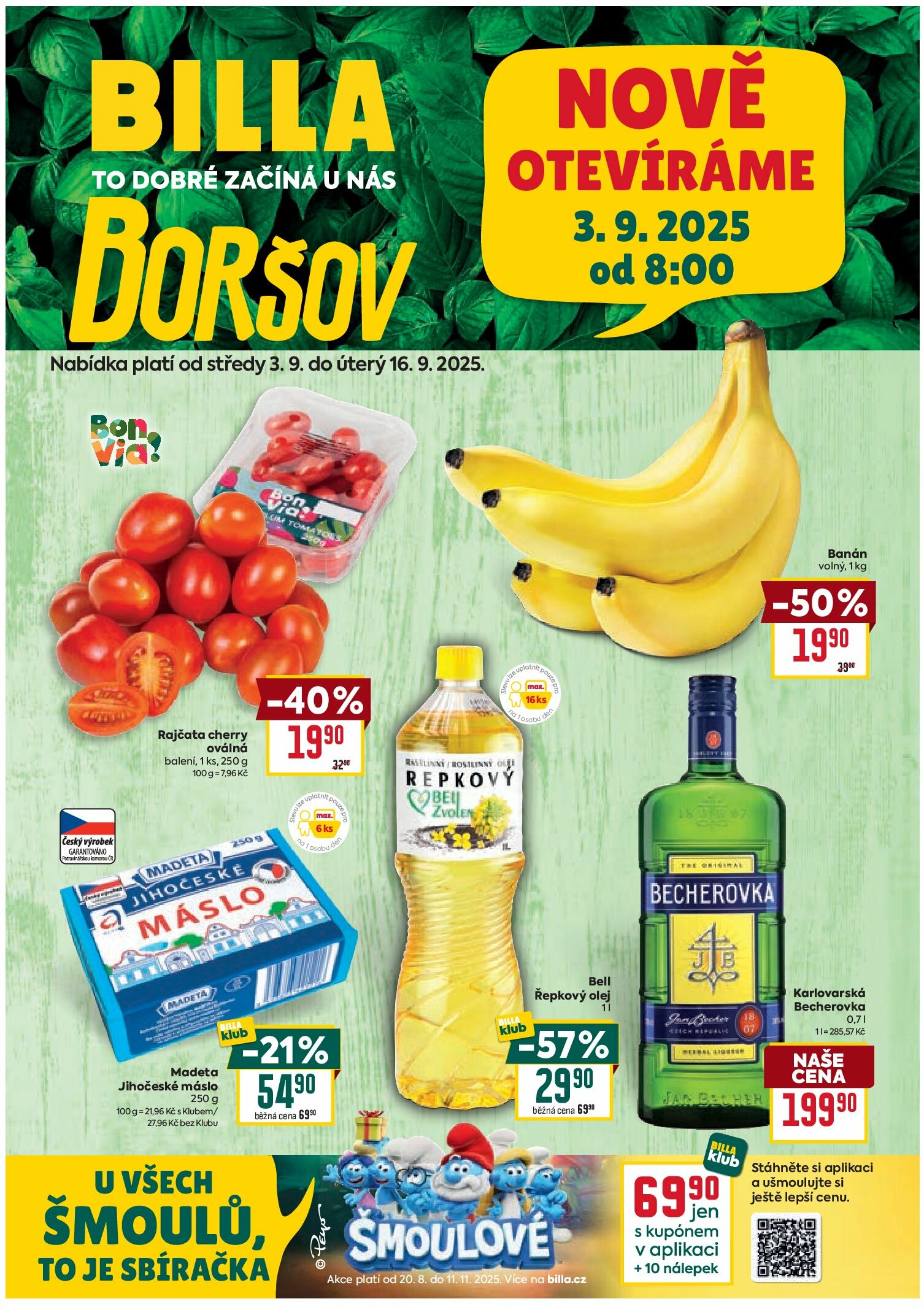 billa - Leták Billa - Boršov od 03.09. do 16.09.