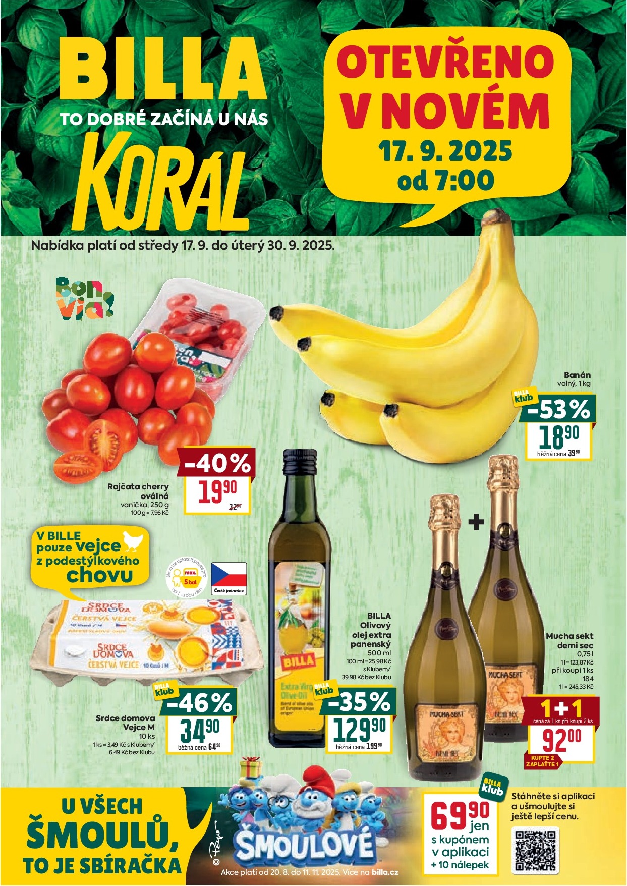 billa - Leták Billa - Korál od 17.09. do 30.09.