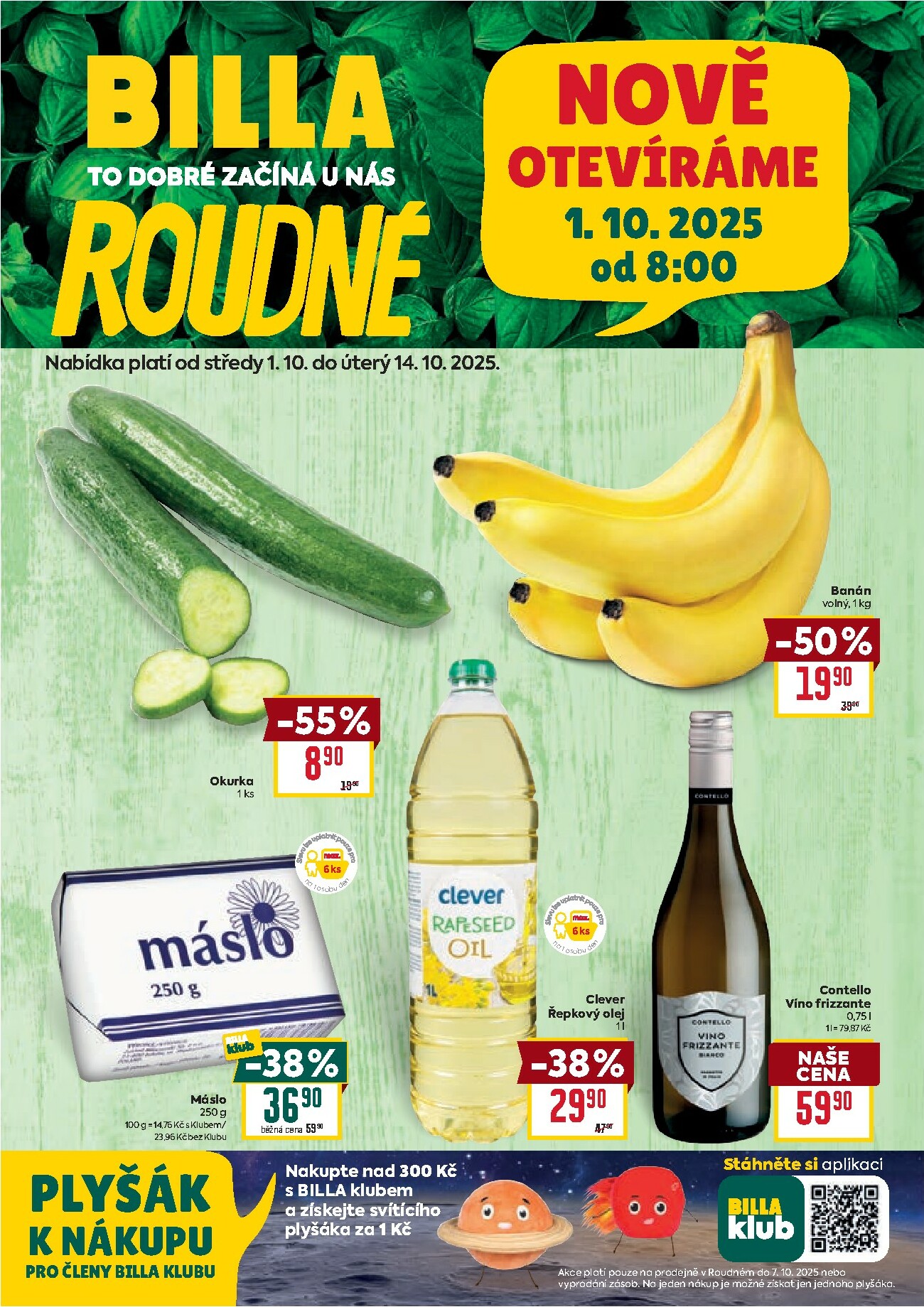 billa - Leták Billa - Roudné od 01.10. do 14.10.