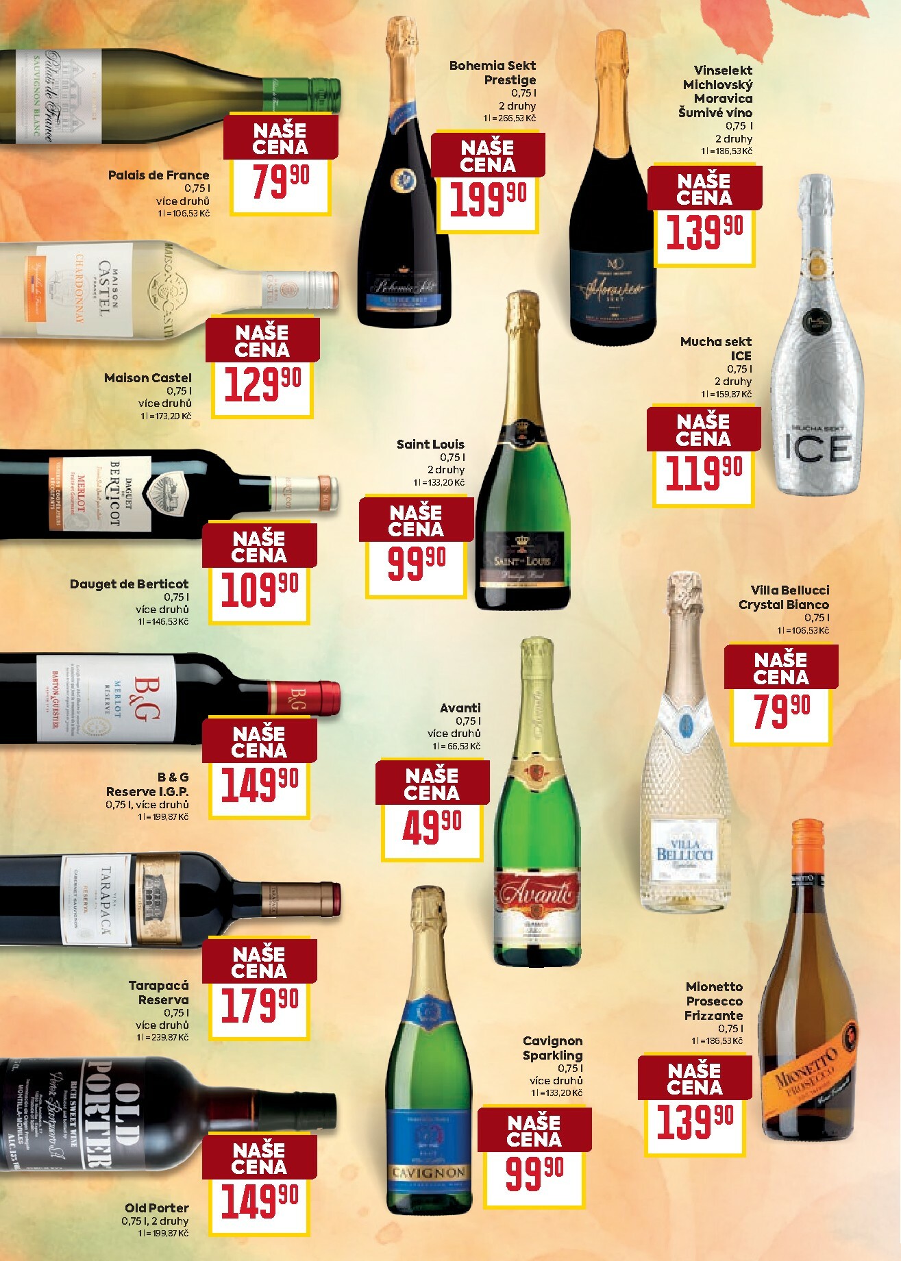billa - Leták Billa - Podzimní nápoje od 01.10. do 21.10. - page: 12