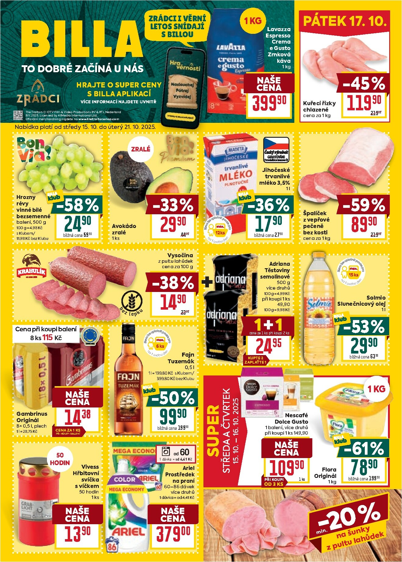 billa - Aktuální leták Billa od 15.10. do 21.10.