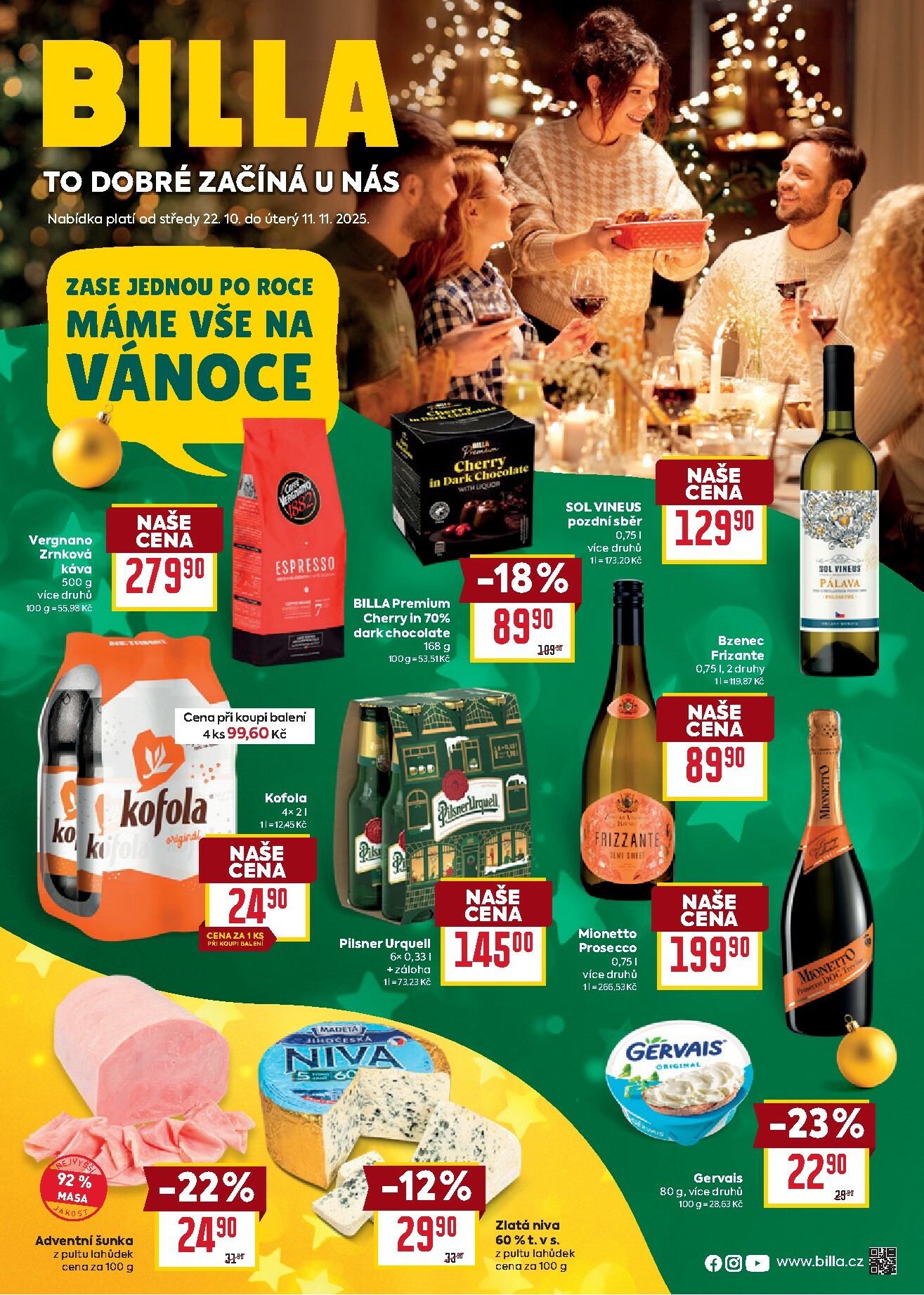 billa - Aktuální leták Billa - Vánoce od 22.10. do 11.11.