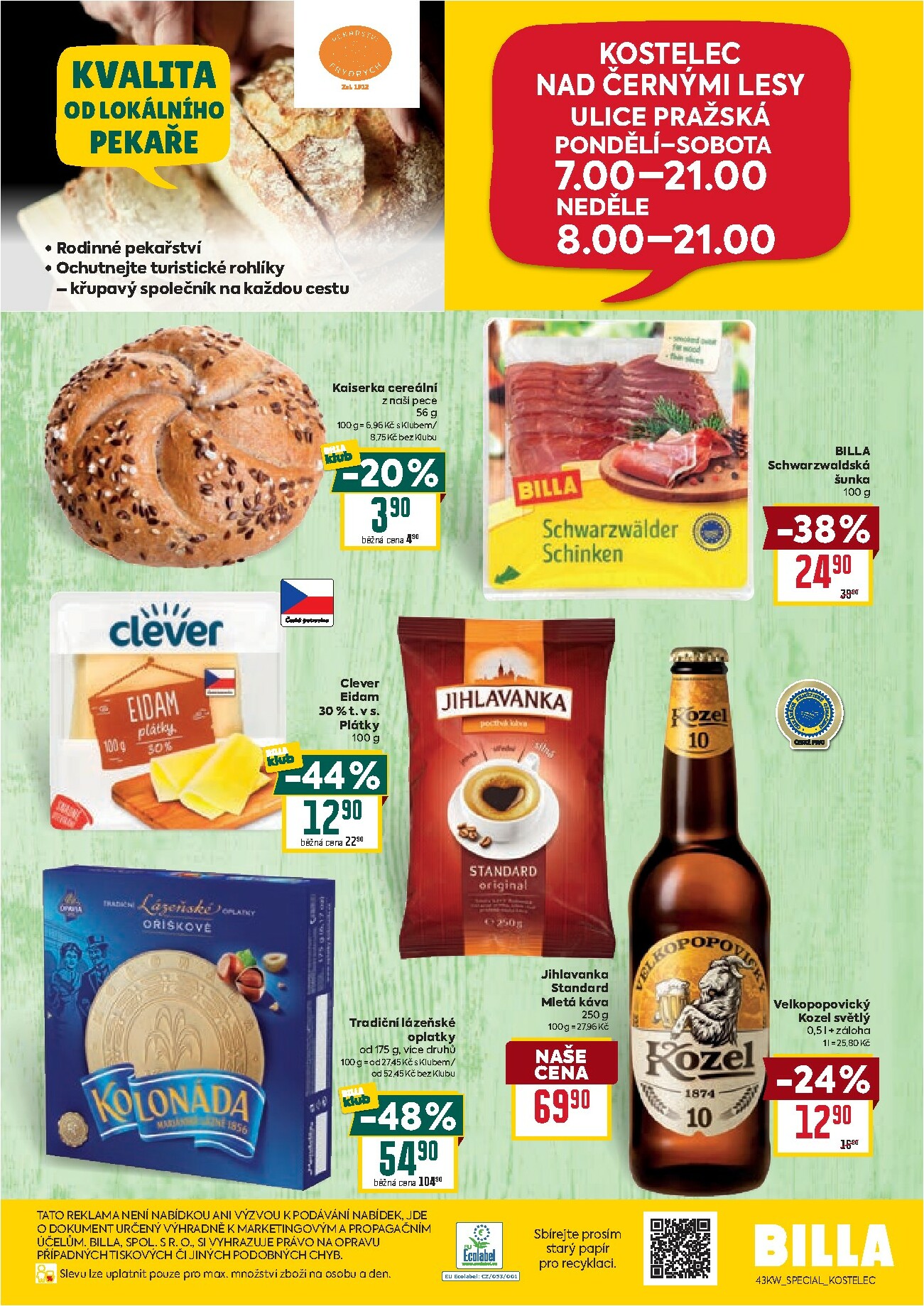 billa - Aktuální leták Billa - Kostelec od 22.10. do 27.10. - page: 2