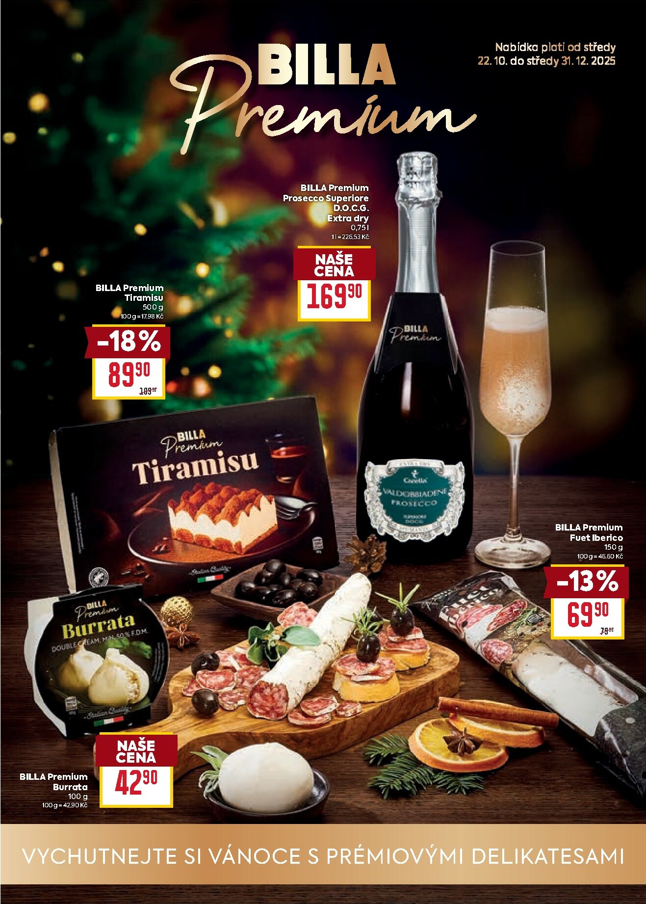 billa - Aktuální leták Billa - Premium od 22.10. do 31.12.