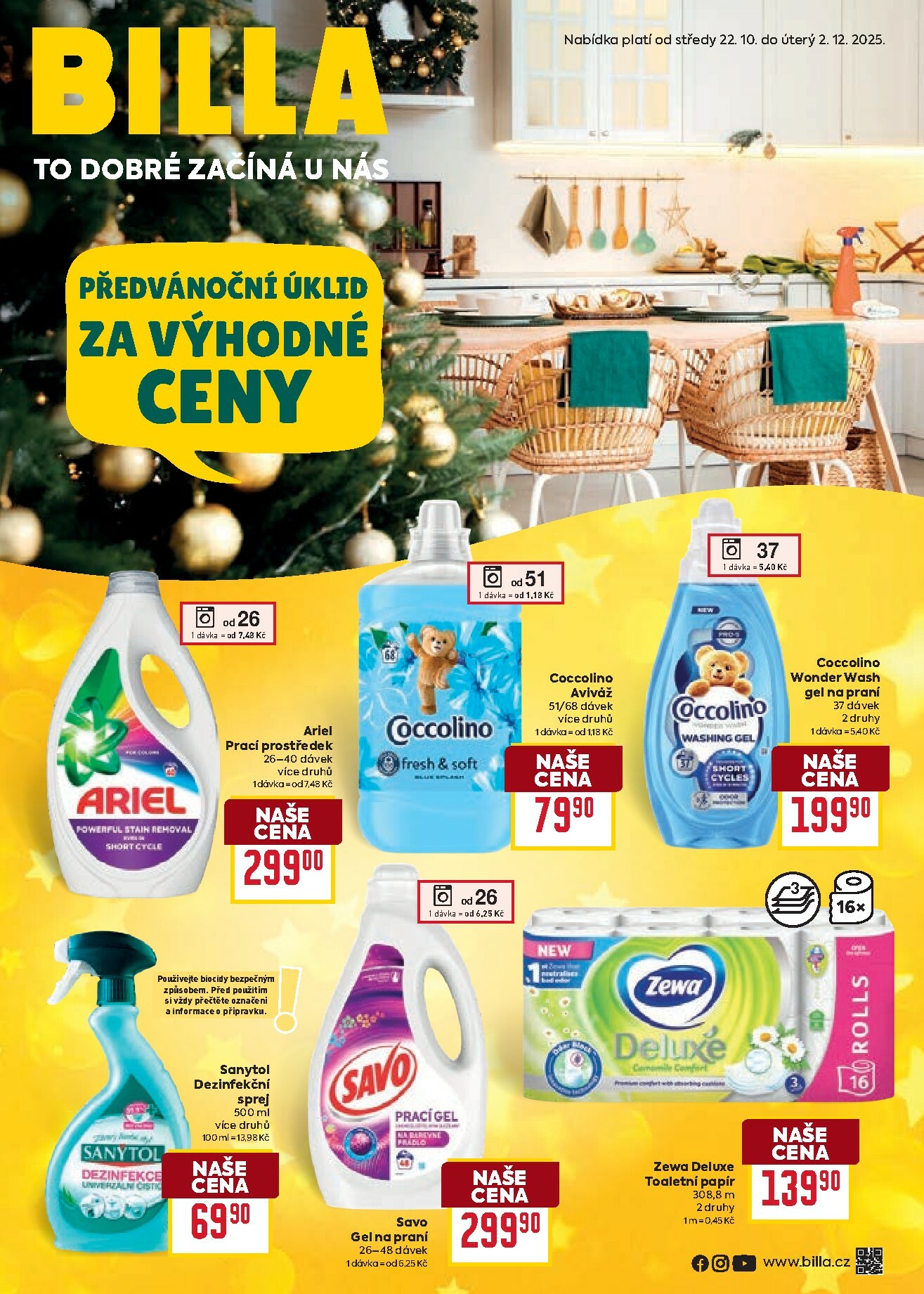 billa - Aktuální leták Billa - Cleaning od 22.10. do 02.12.