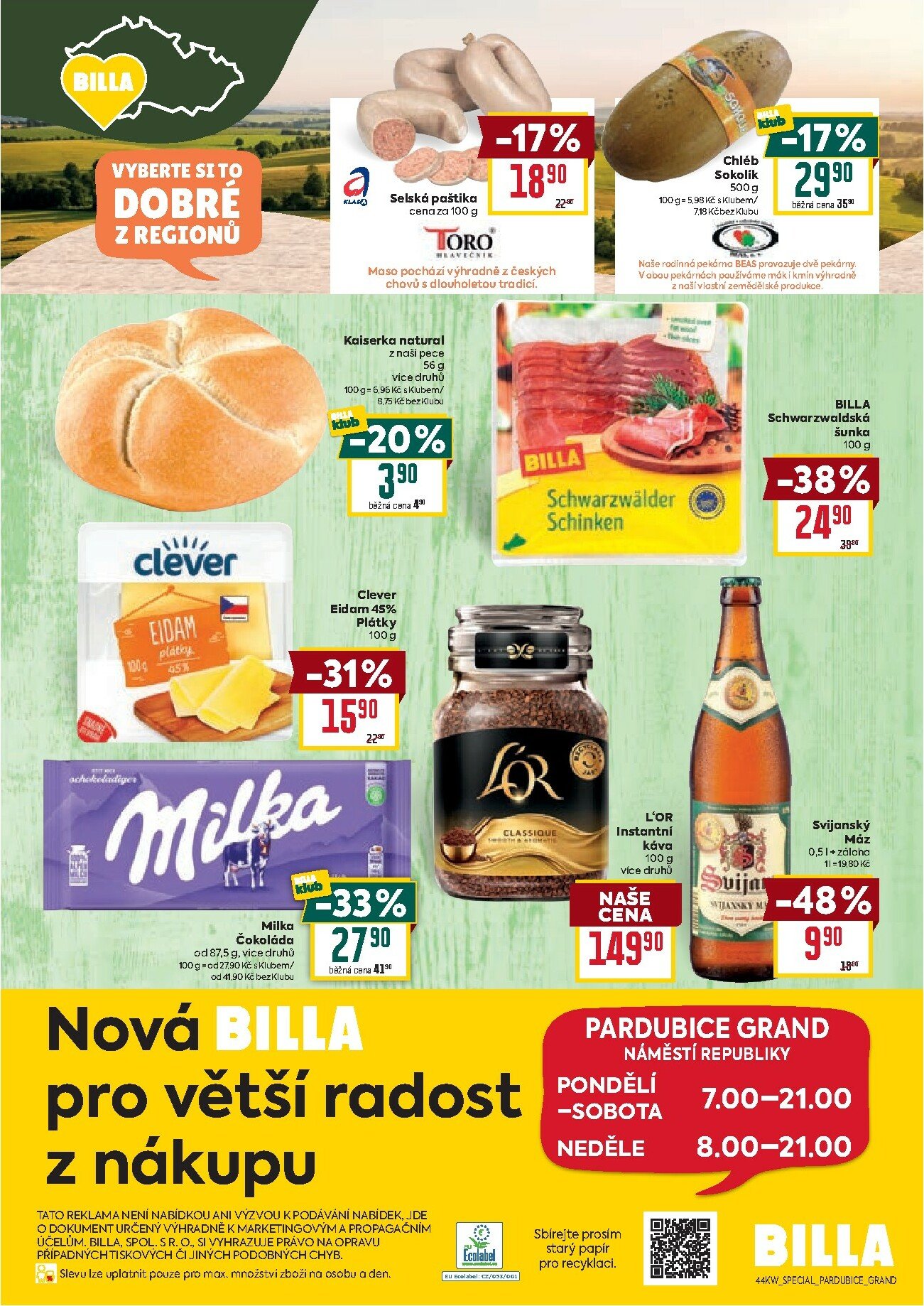 billa - Aktuální leták Billa - Pardubice od 29.10. do 11.11. - page: 4