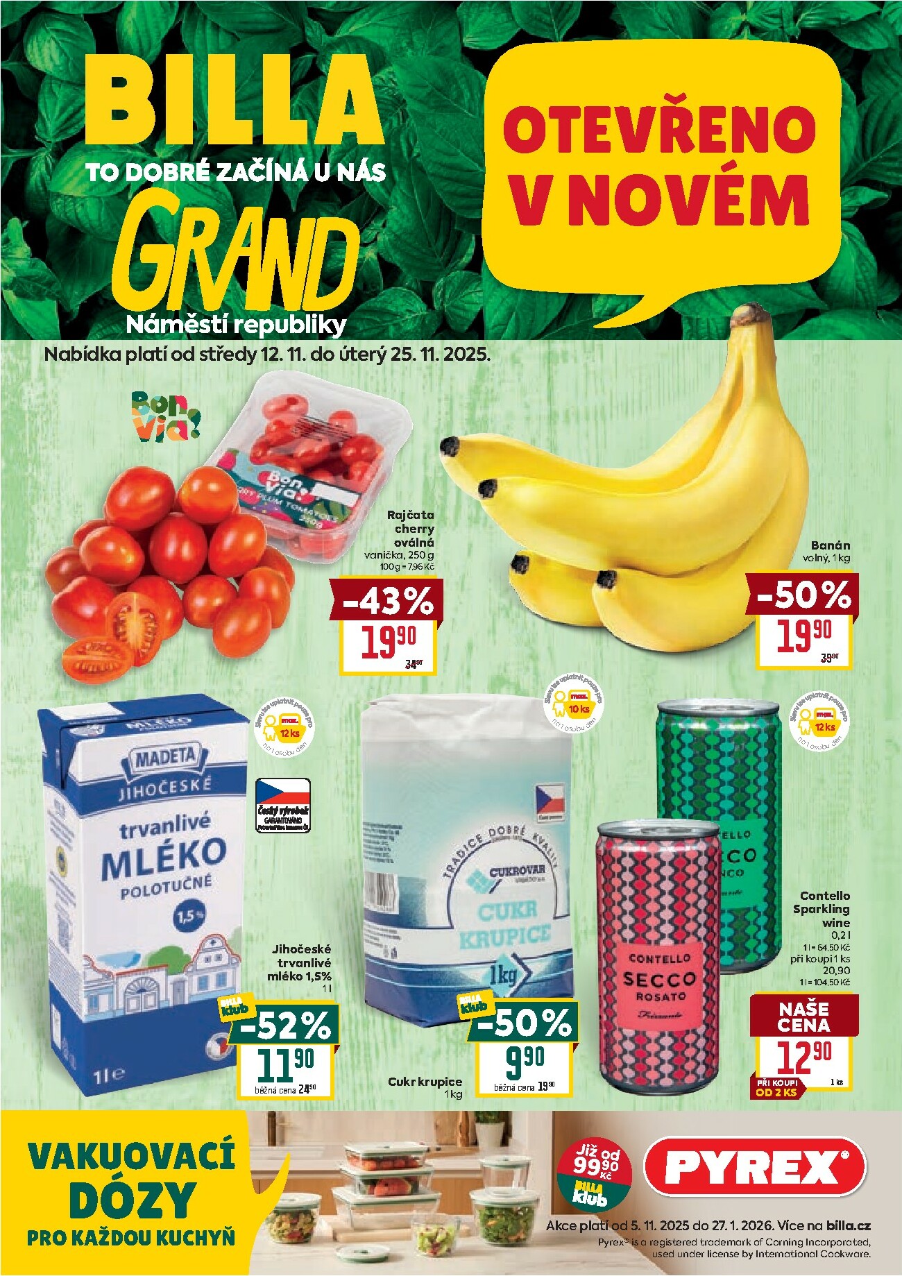 billa - Aktuální leták Billa - Pardubice od 12.11. do 25.11.