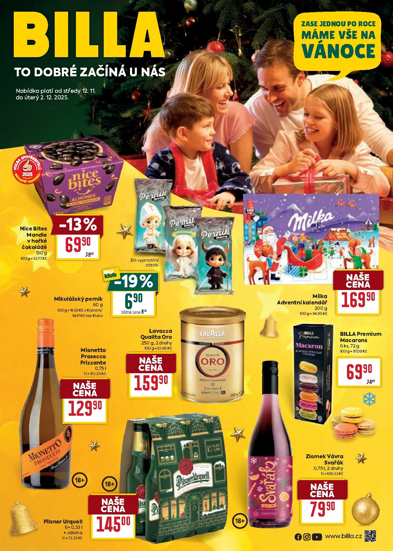 billa - Aktuální leták Billa - Vánoce od 12.11. do 02.12.