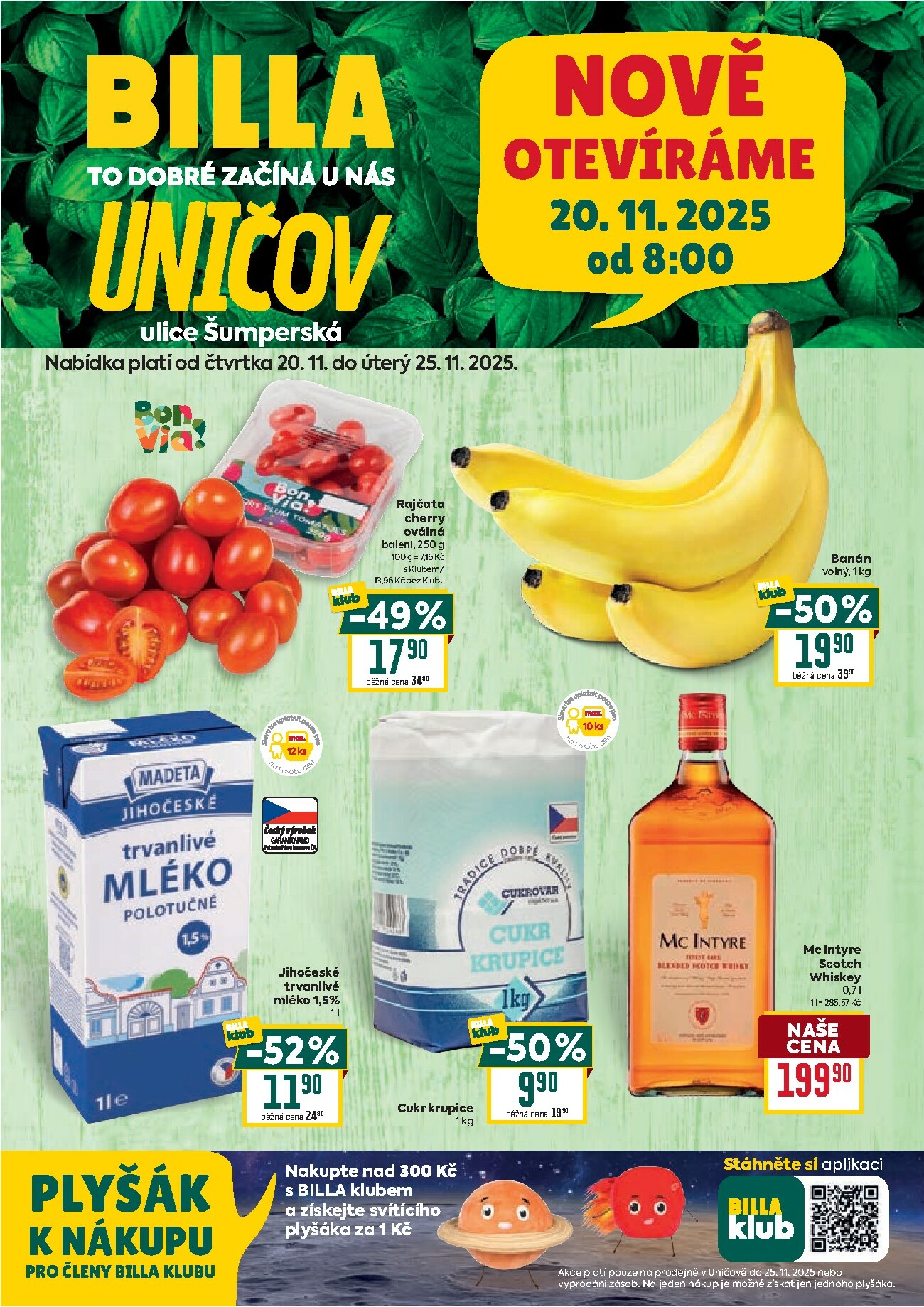 billa - Aktuální leták Billa - Uničov od 20.11. do 25.11.