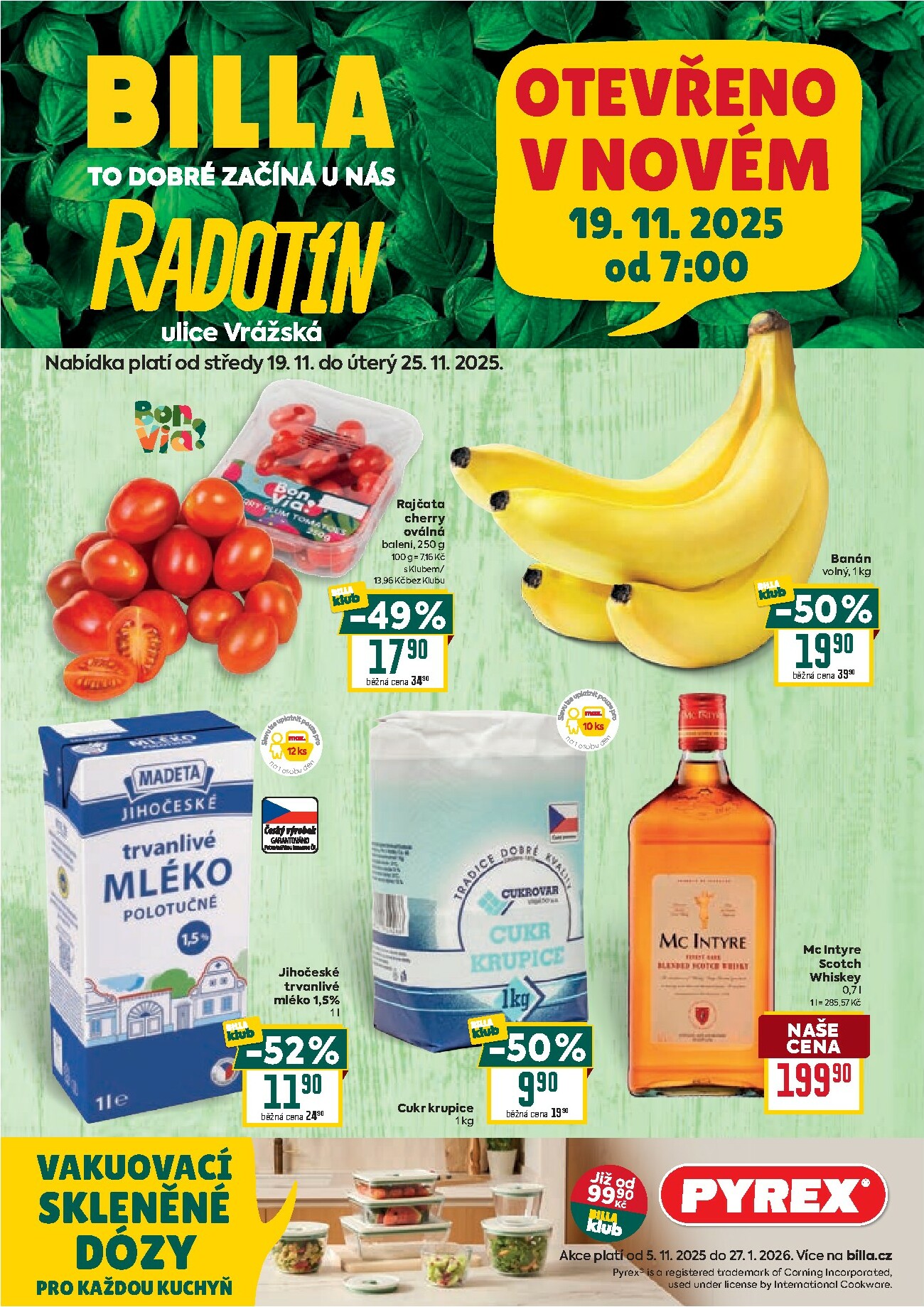 billa - Aktuální leták Billa - Speciál: Radotín od 19.11. do 25.11.