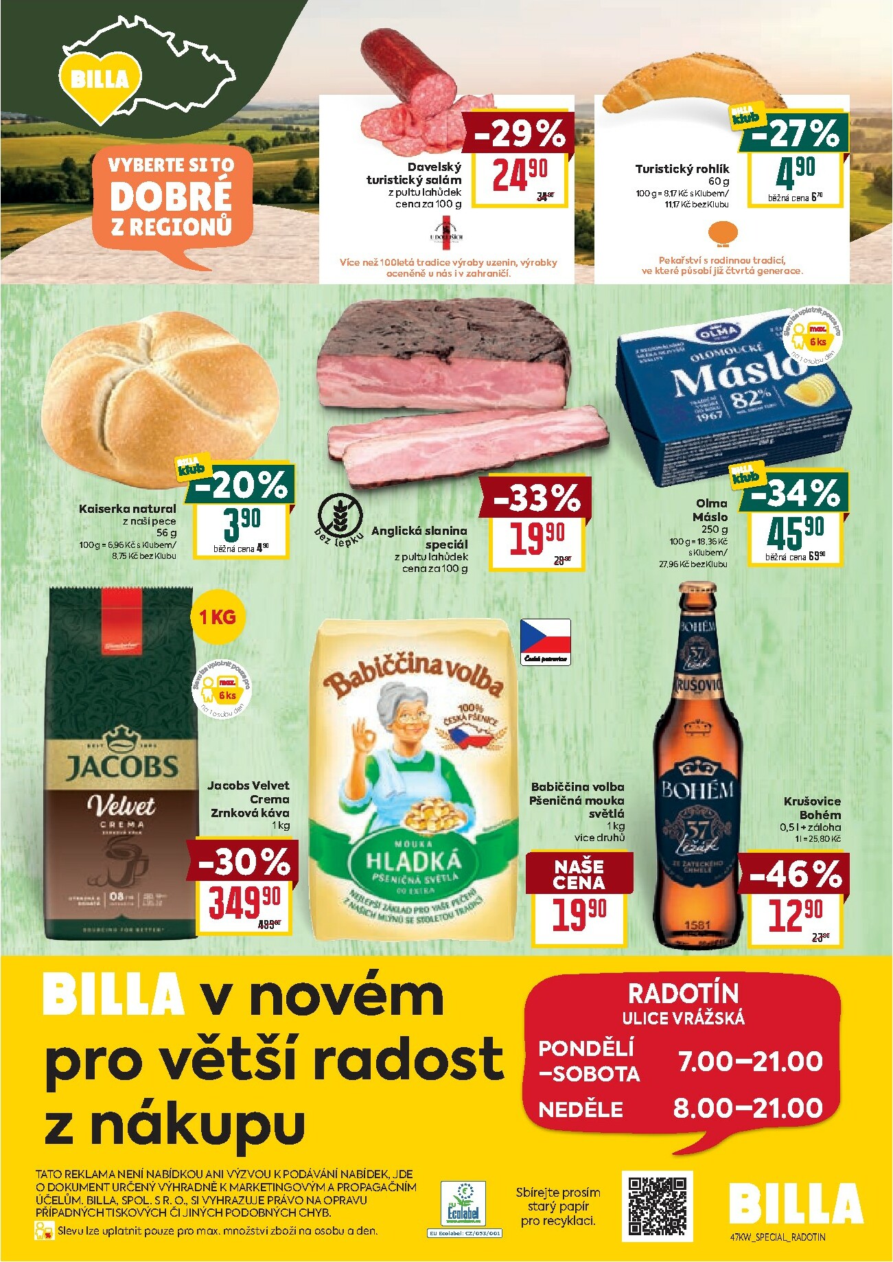 billa - Aktuální leták Billa - Speciál: Radotín od 19.11. do 25.11. - page: 2