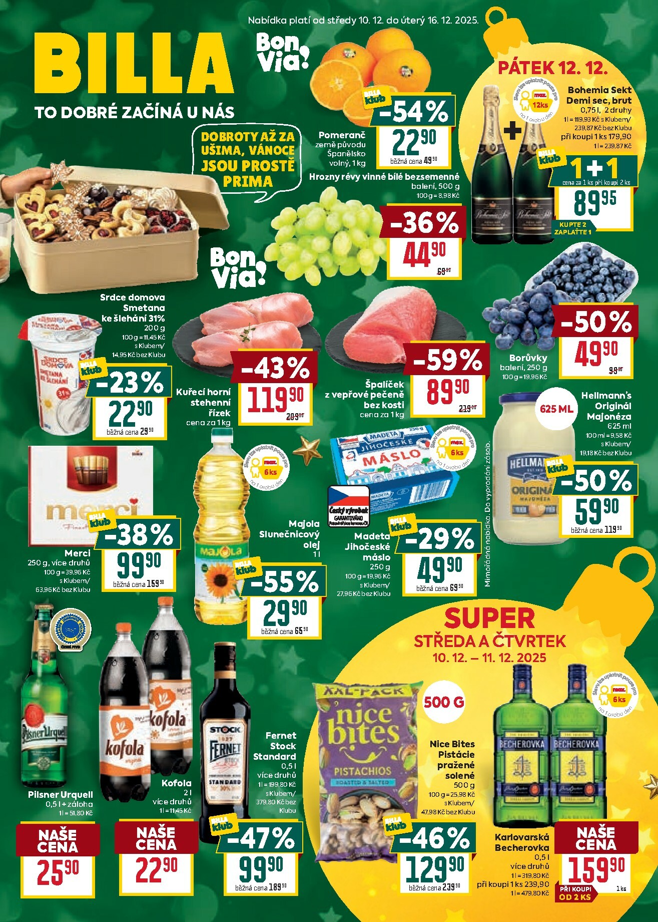 billa - Aktuální leták Billa od 10.12. do 16.12.
