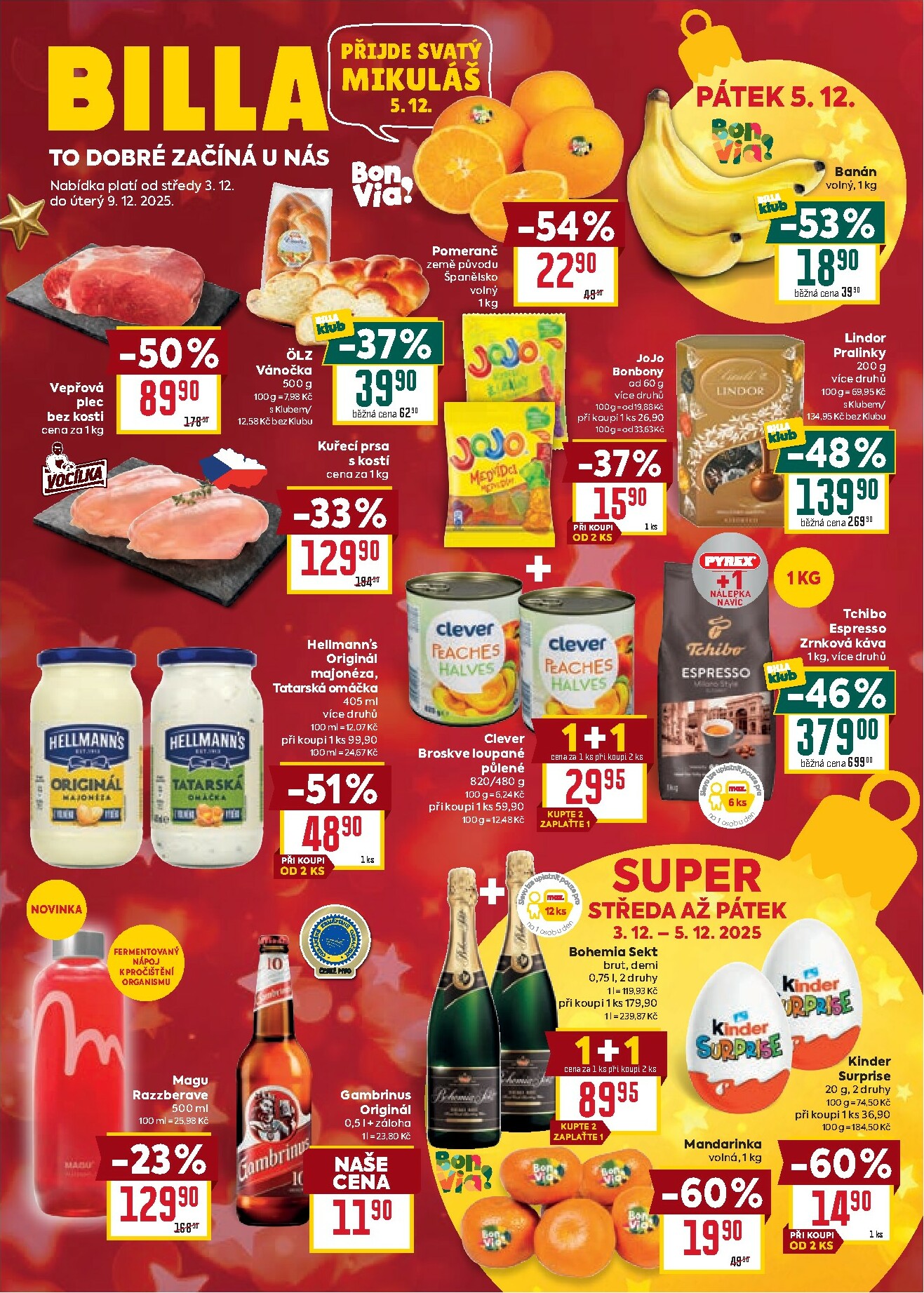billa - Aktuální leták Billa - Malý leták od 10.12. do 16.12.