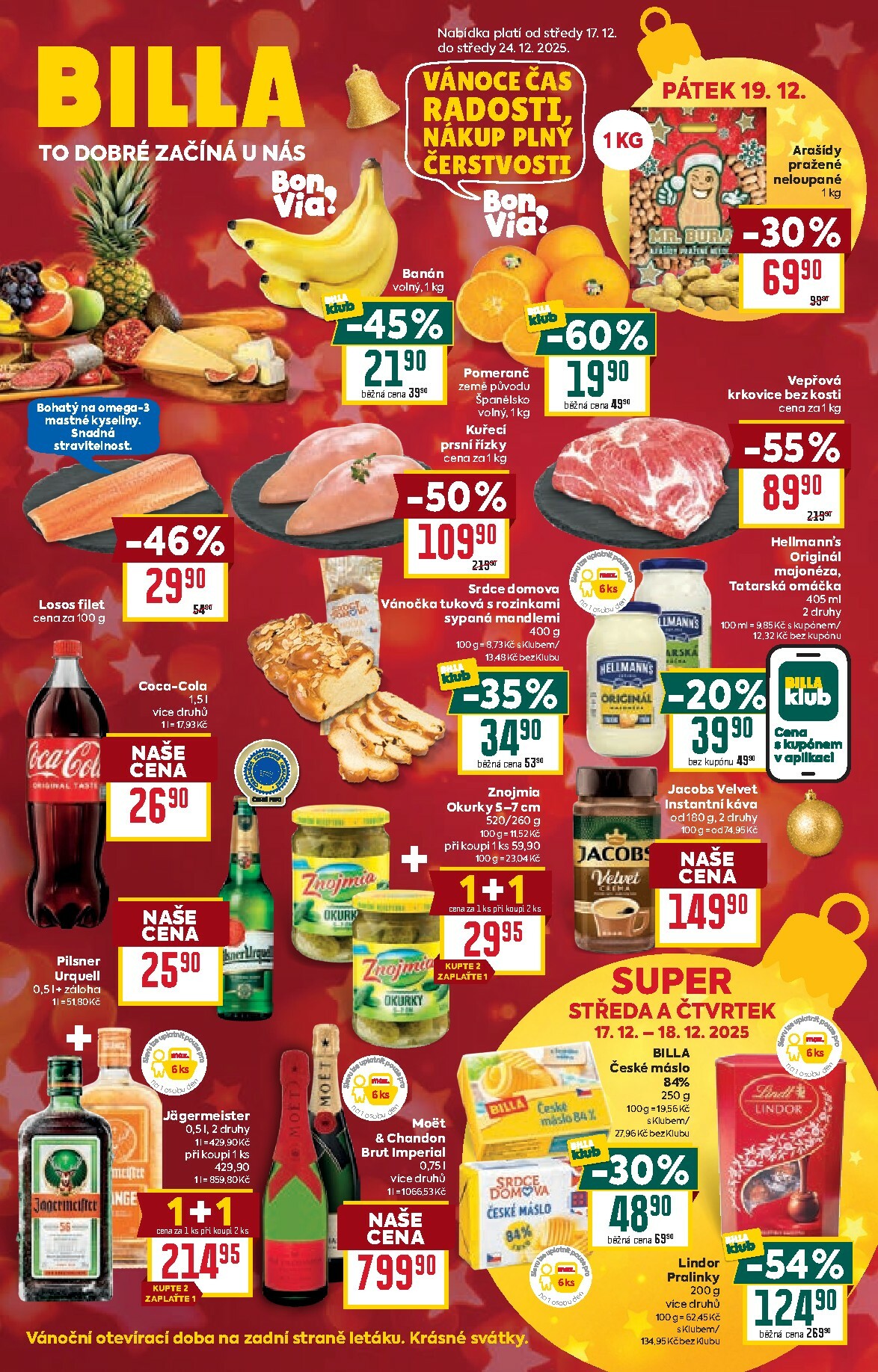 billa - Aktuální leták Billa od 17.12. do 24.12.