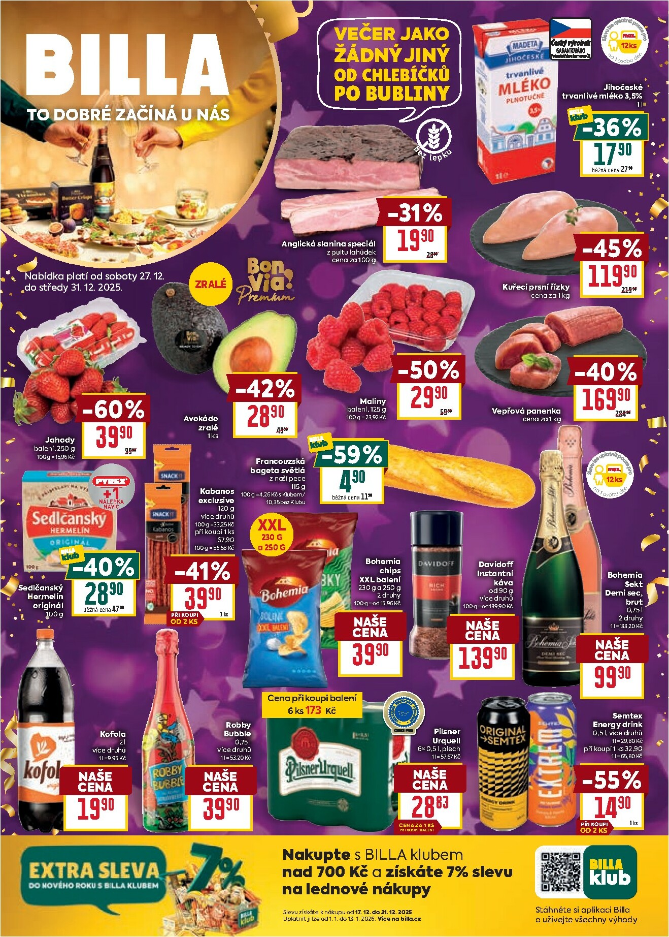billa - Aktuální leták Billa od 27.12. do 31.12.